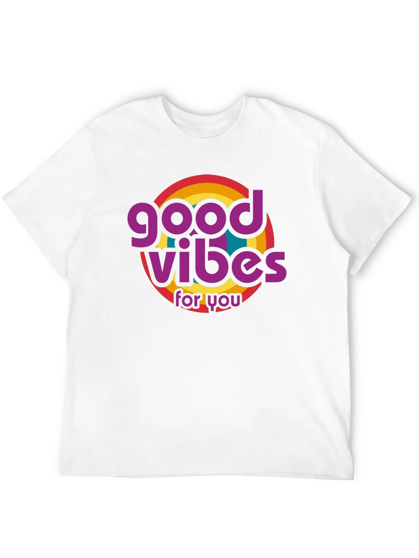 Good Vibes Retro Graphic T-Shirt - Black