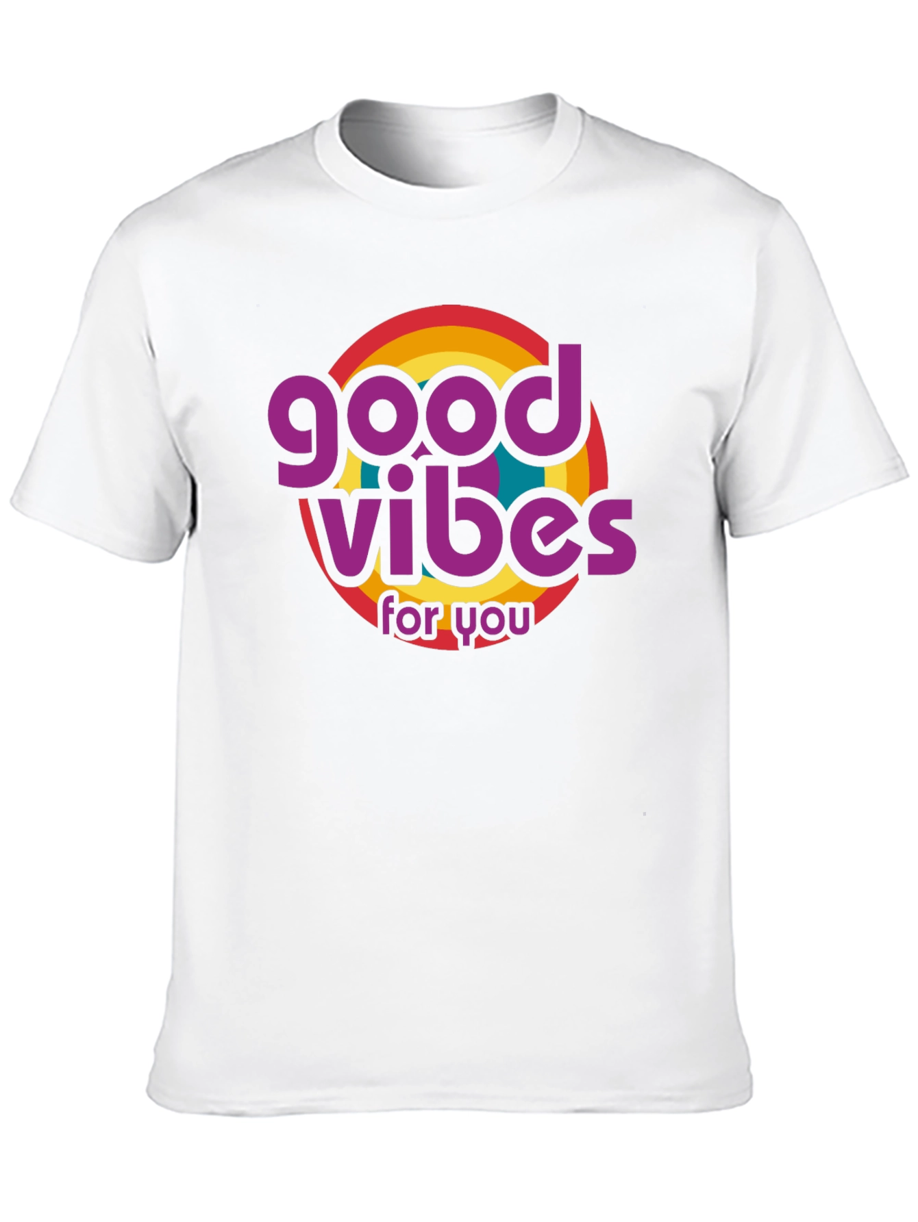 Good Vibes Retro Graphic T-Shirt - Black
