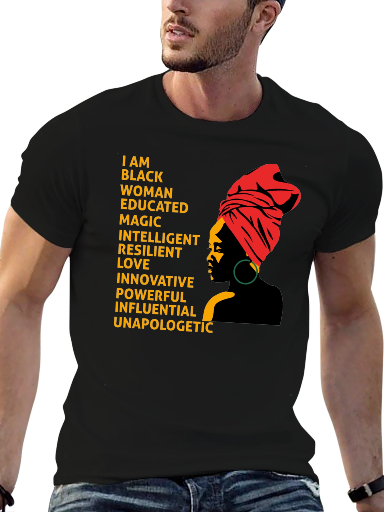 Empowered Black Woman T-Shirt - Black History Pride