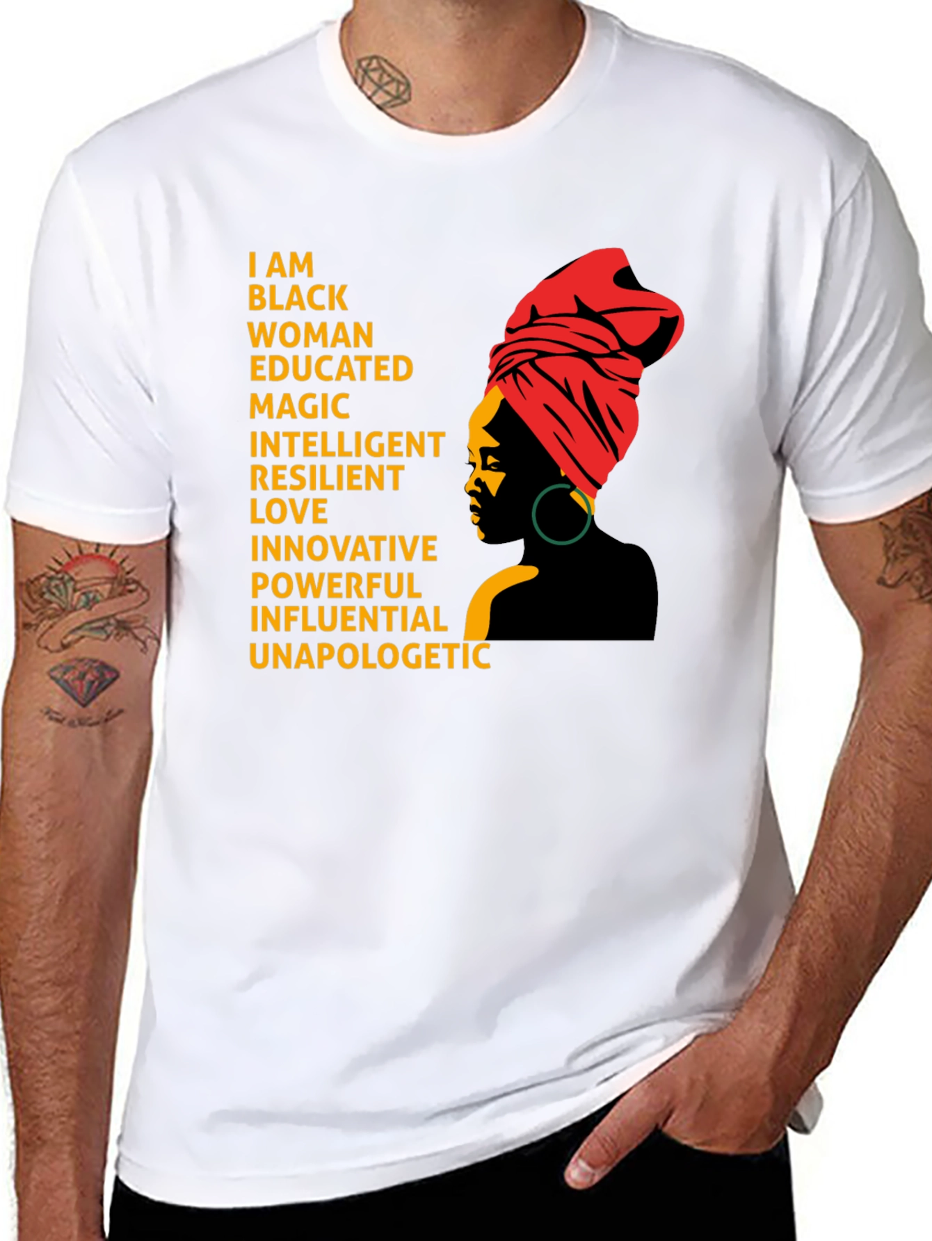 Empowered Black Woman T-Shirt - Black History Pride