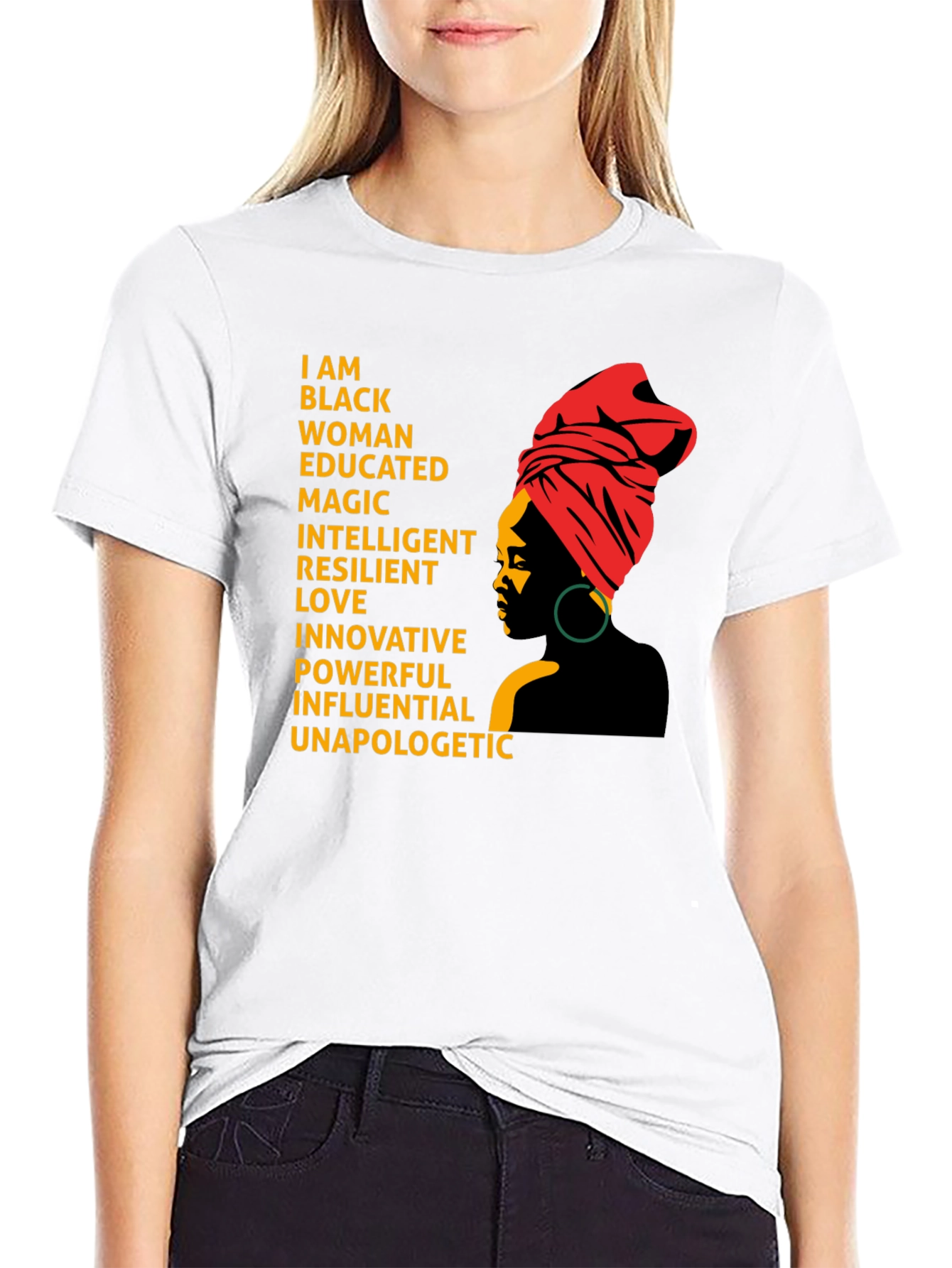 Empowered Black Woman T-Shirt - Black History Pride