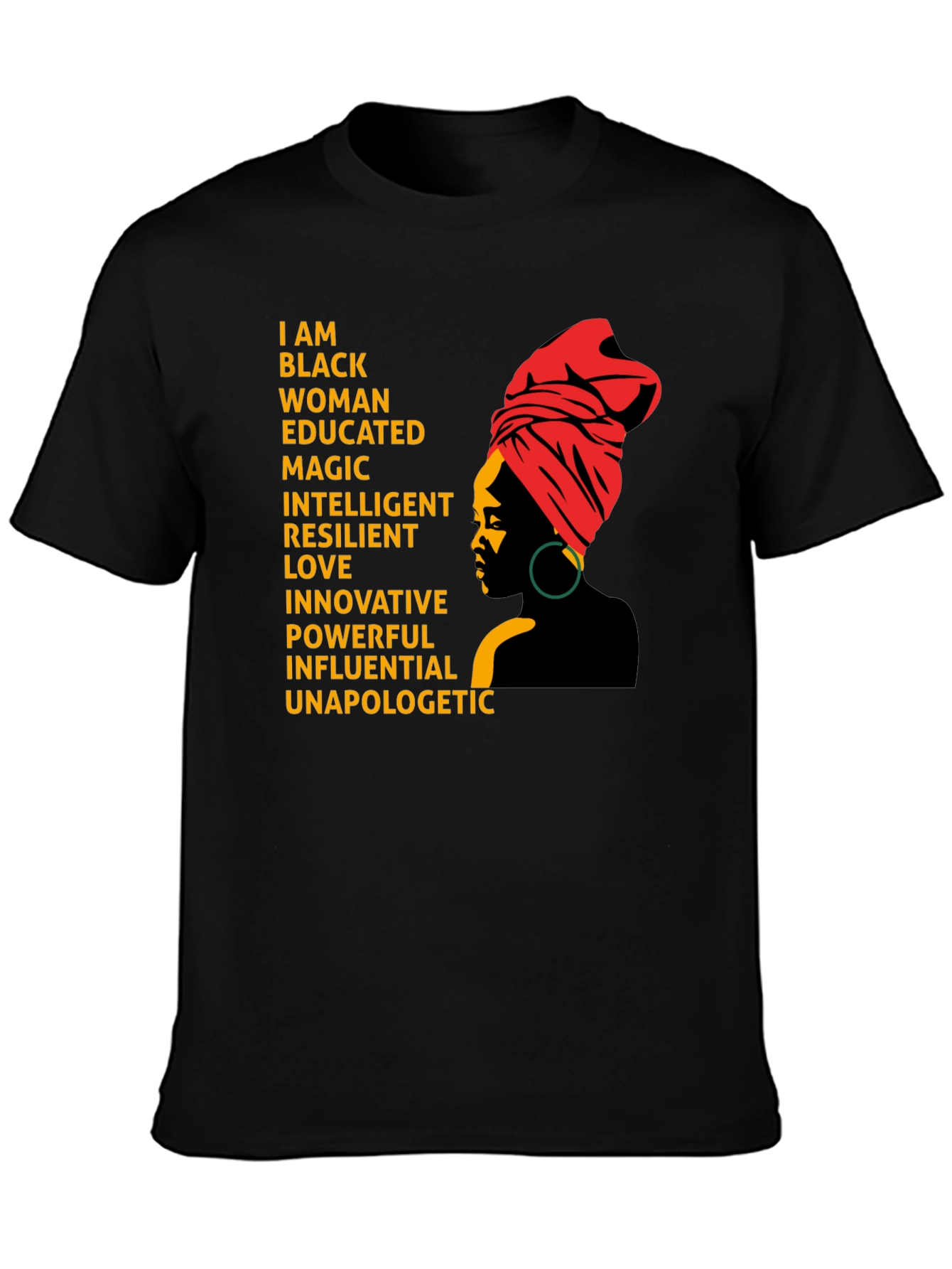 Empowered Black Woman T-Shirt - Black History Pride