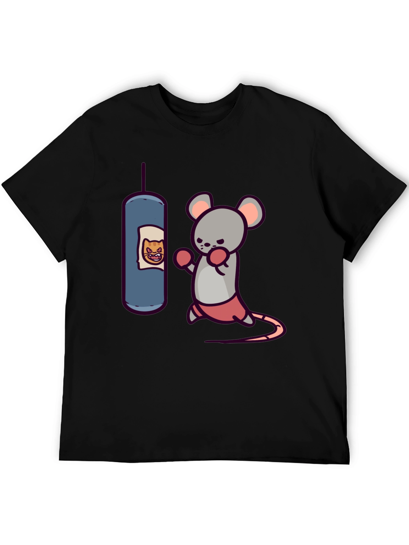 Boxing Mouse T-Shirt - Funny Cartoon Tee