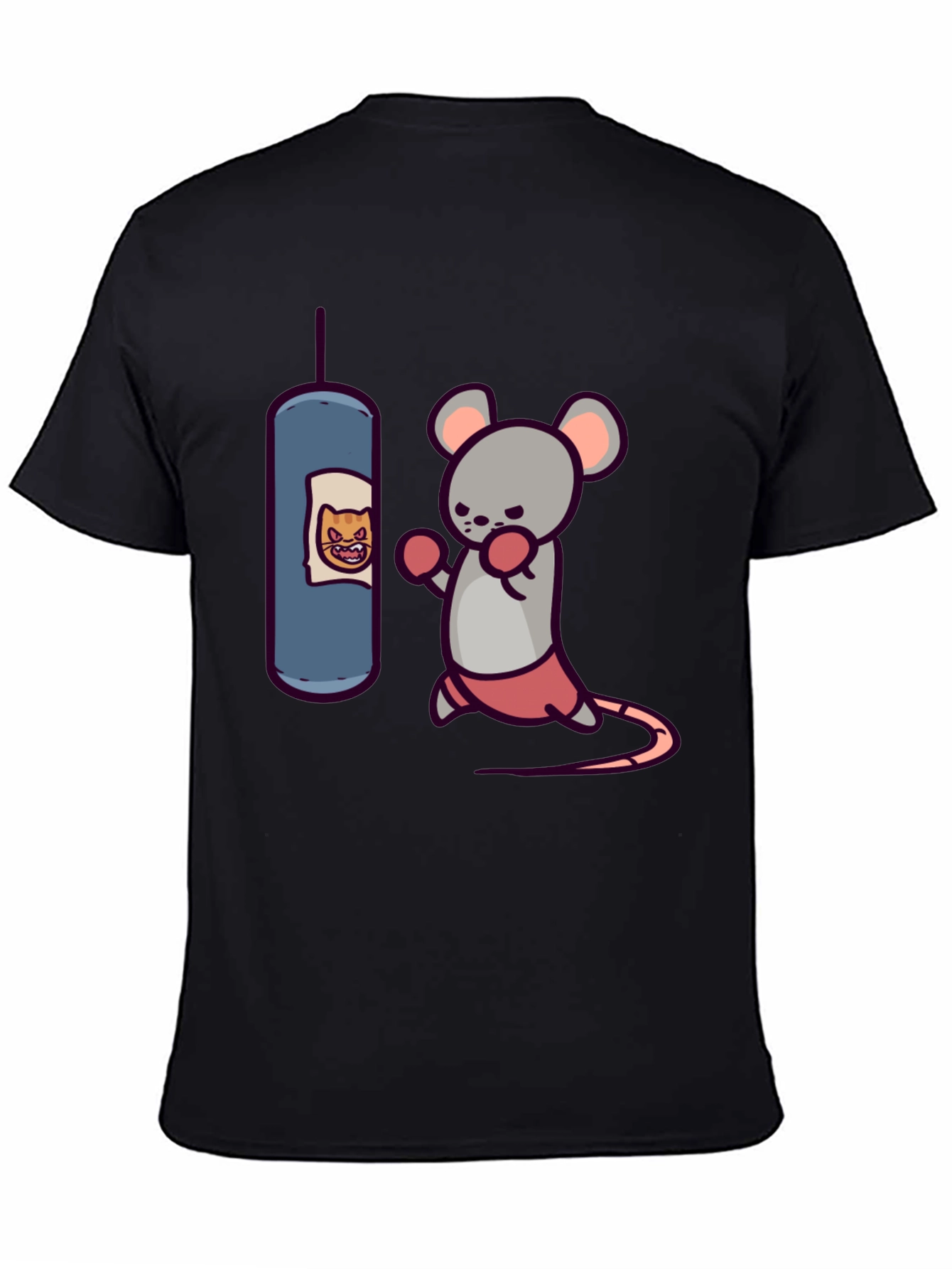 Boxing Mouse T-Shirt - Funny Cartoon Tee