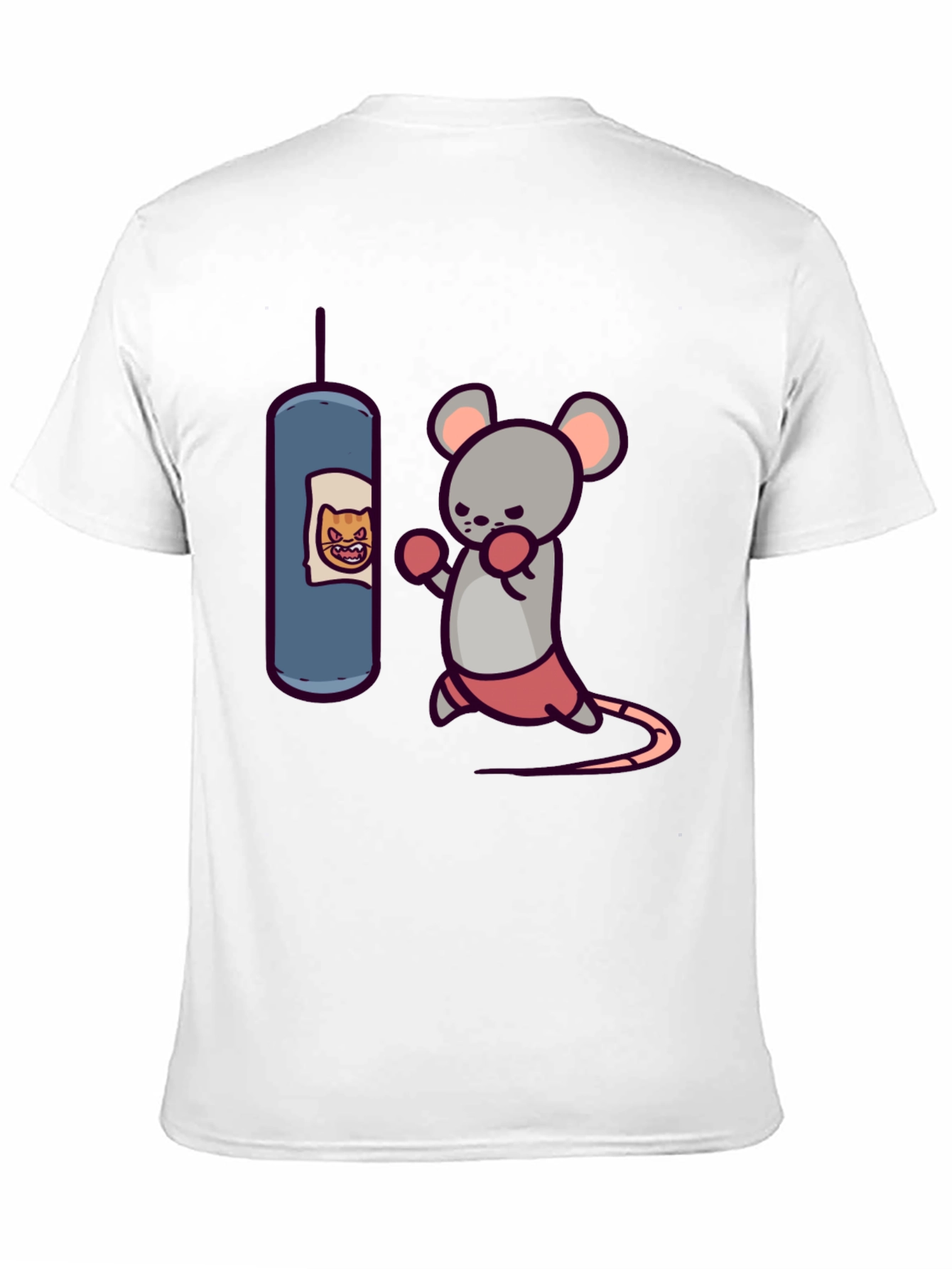 Boxing Mouse T-Shirt - Funny Cartoon Tee