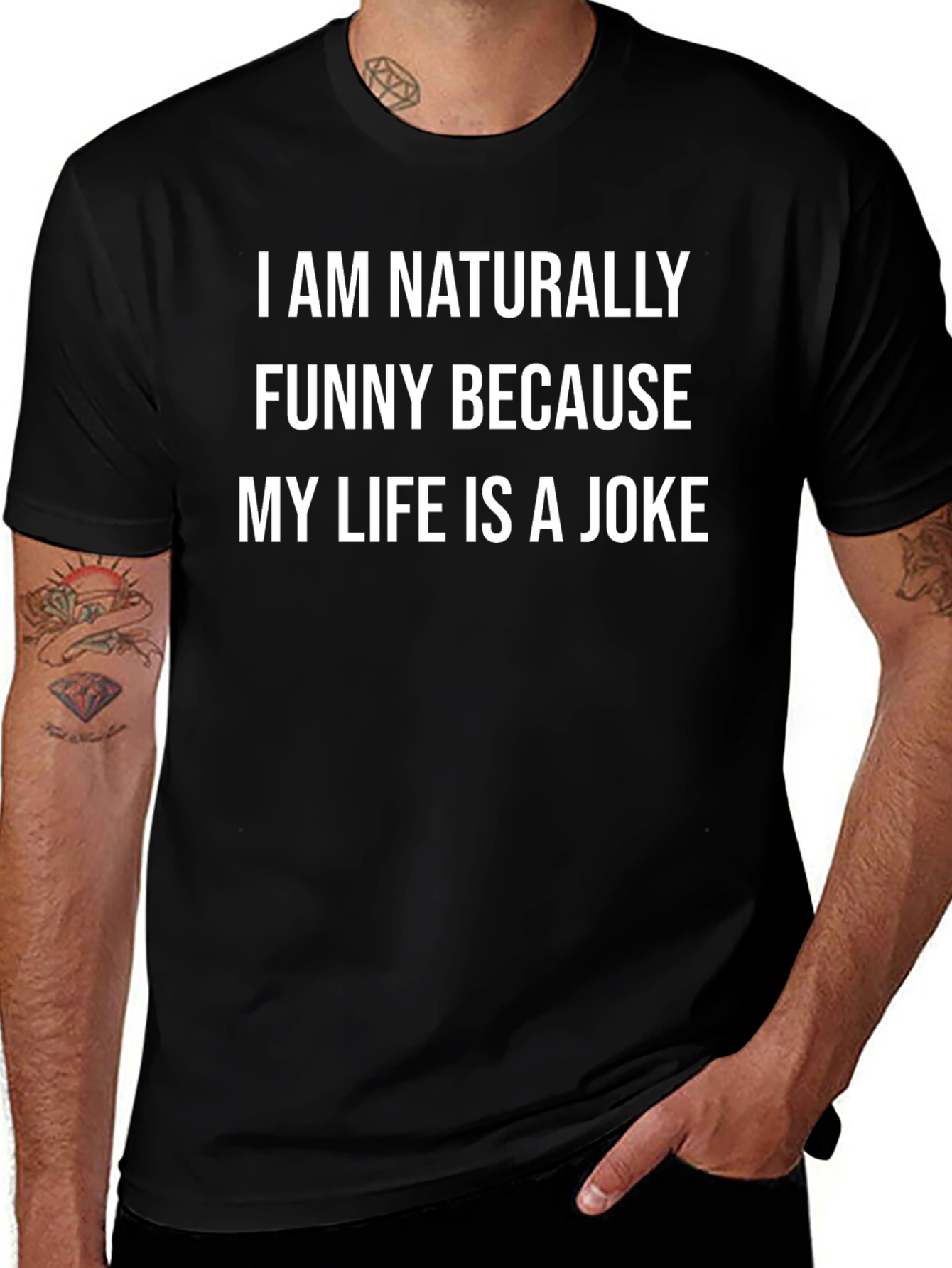 Funny Life Joke Graphic T-Shirt