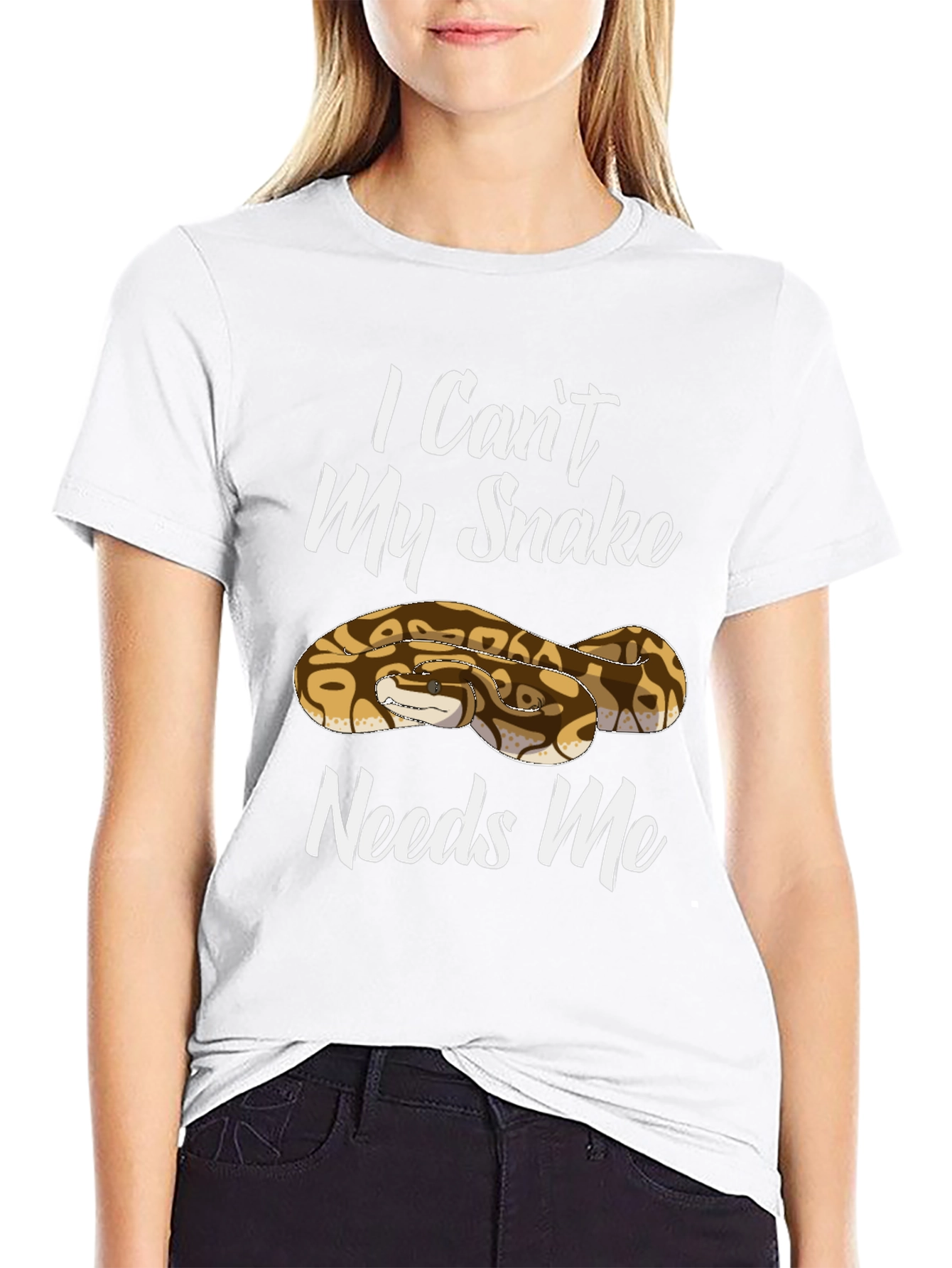 I Cant My Snake Needs Me T-Shirt