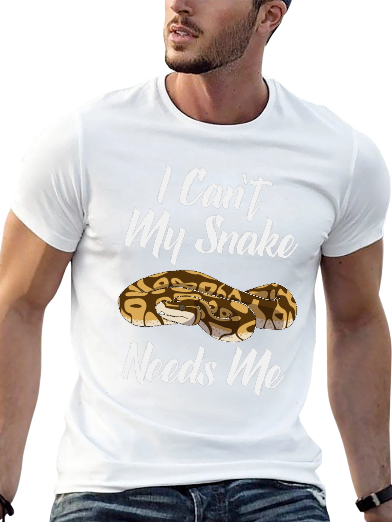 I Cant My Snake Needs Me T-Shirt