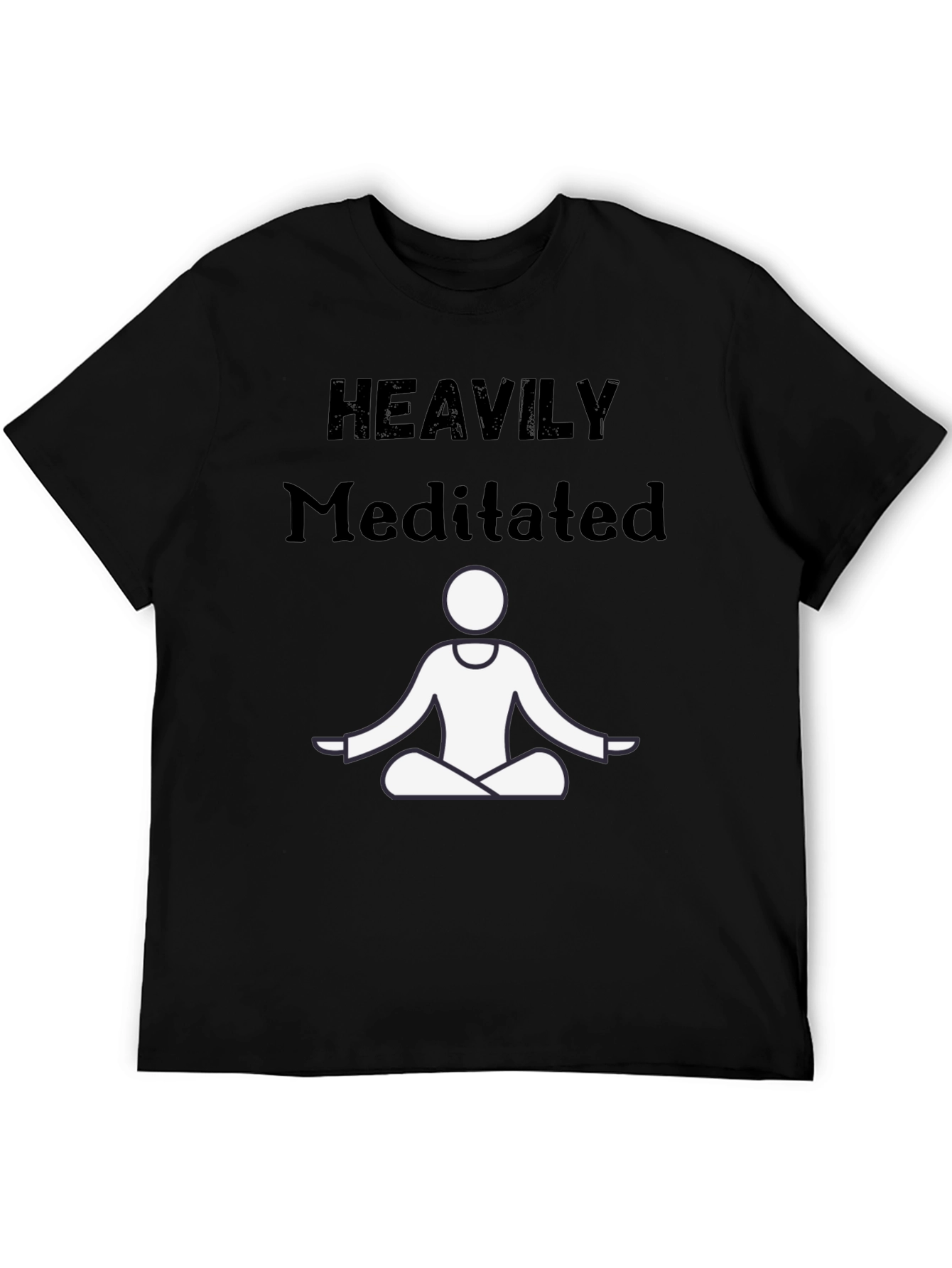 Heavily Meditated Graphic Tee - Relax & Recharge