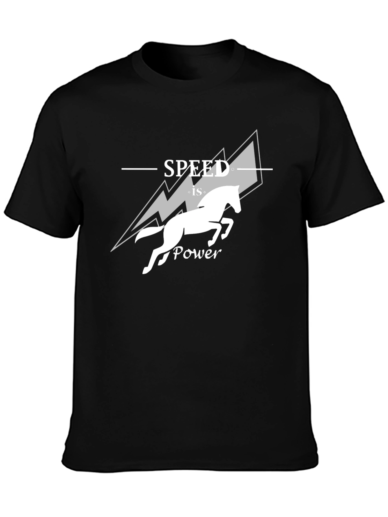 Speed is Power Graphic Tee - Horse Design