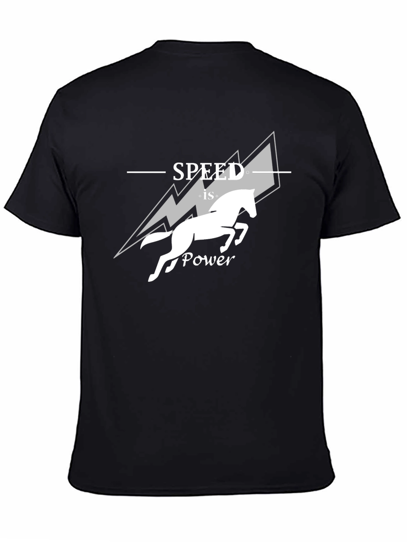Speed is Power Graphic Tee - Horse Design
