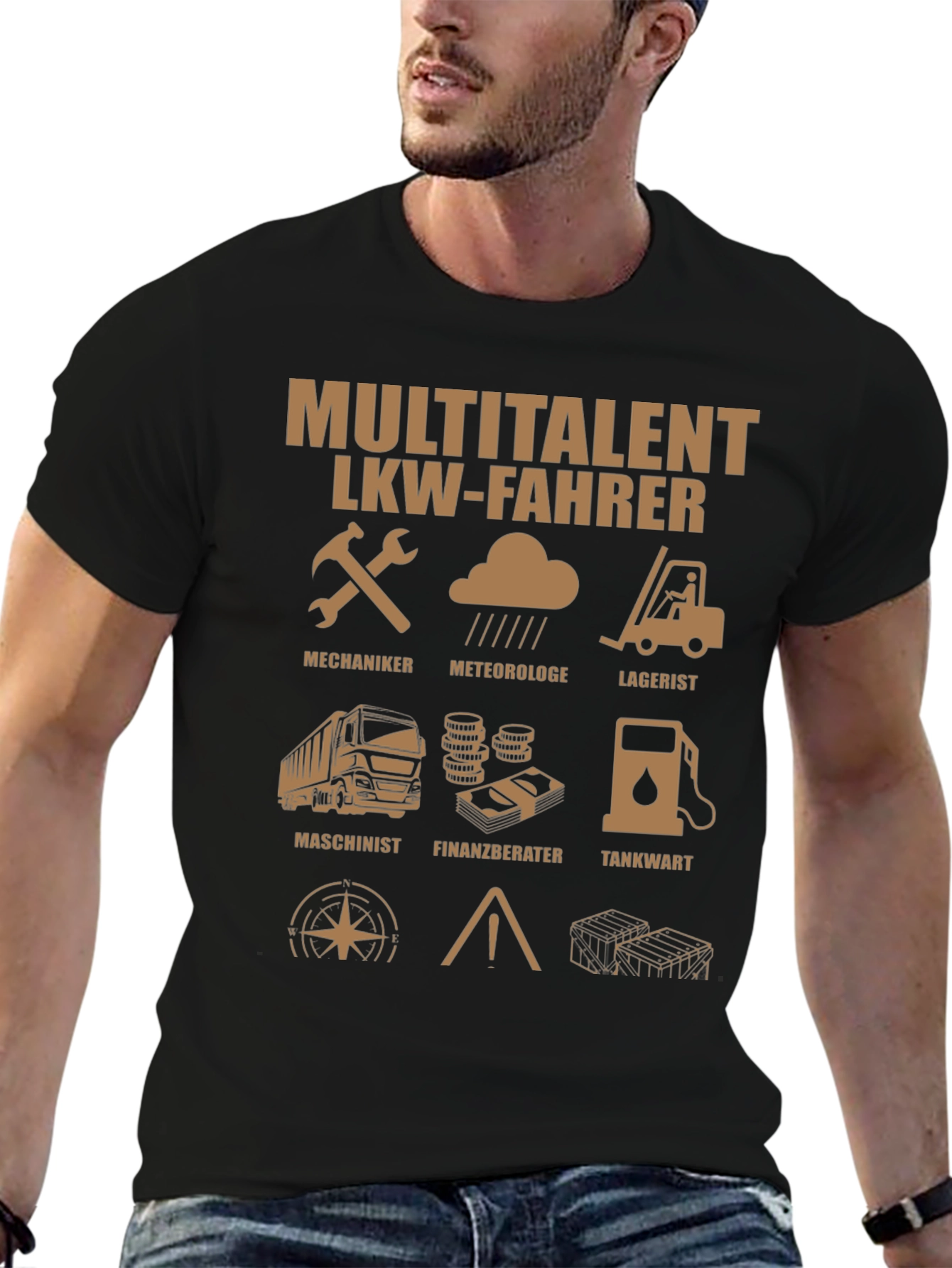 Multitalent LKW-Fahrer T-Shirt - Gift for Truck Drivers