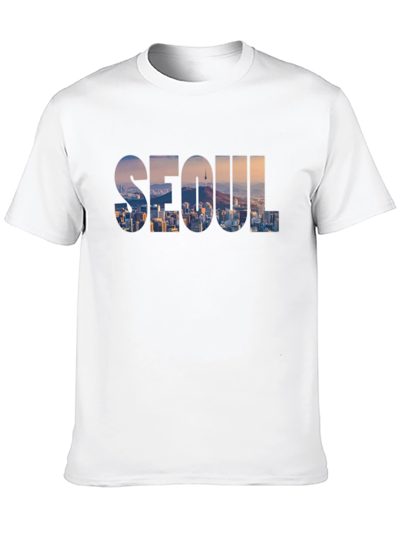 Seoul Skyline Graphic T-Shirt