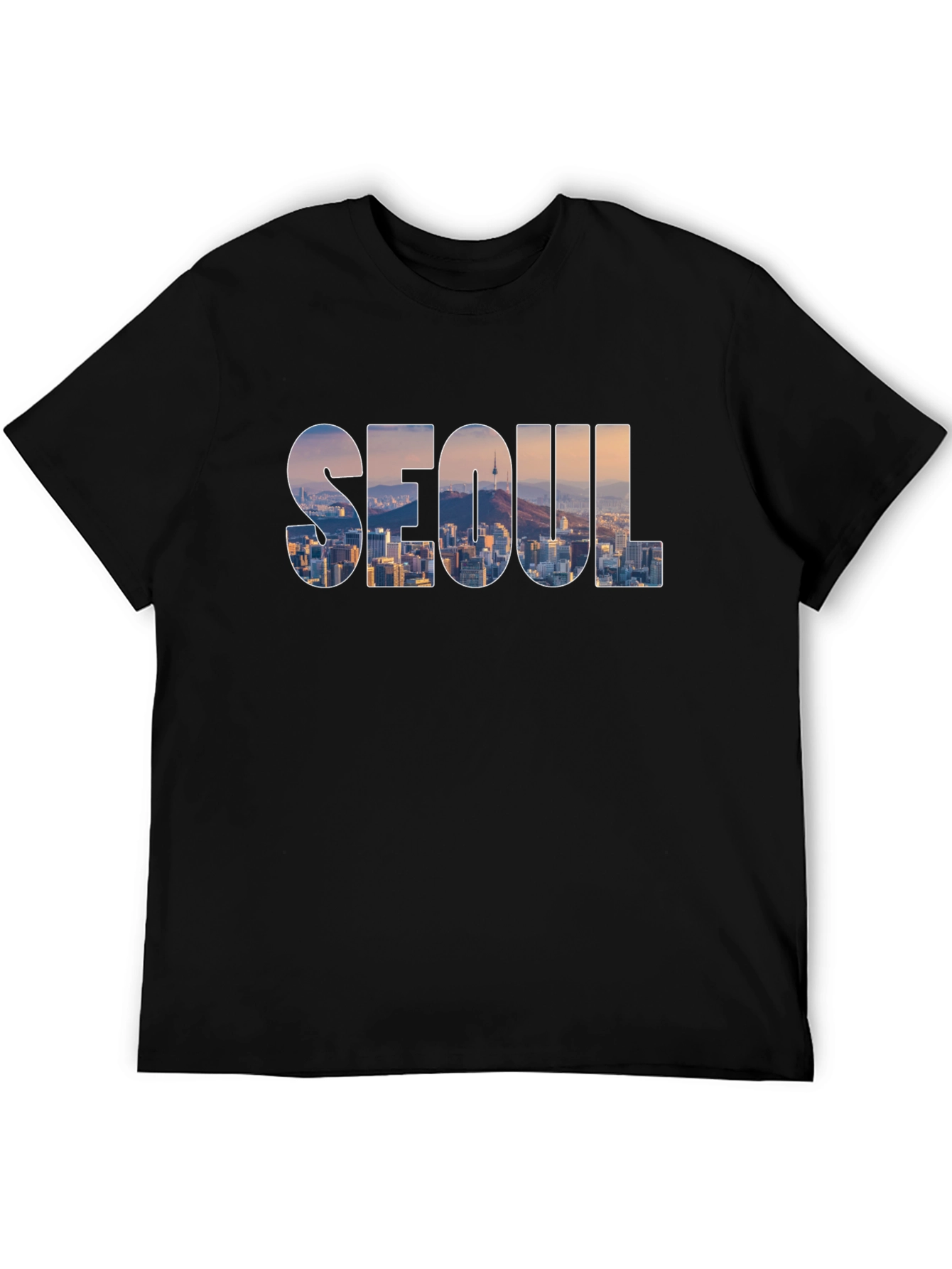 Seoul Skyline Graphic T-Shirt