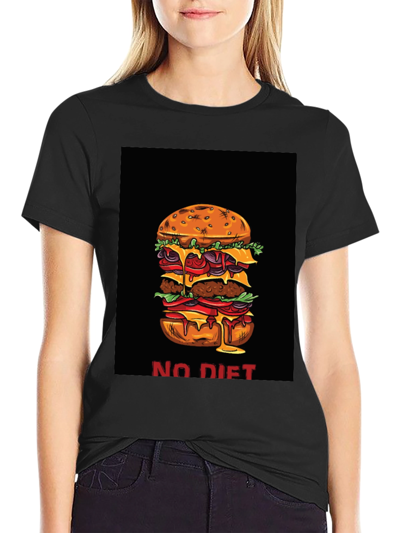 No Diet Burger Graphic Tee