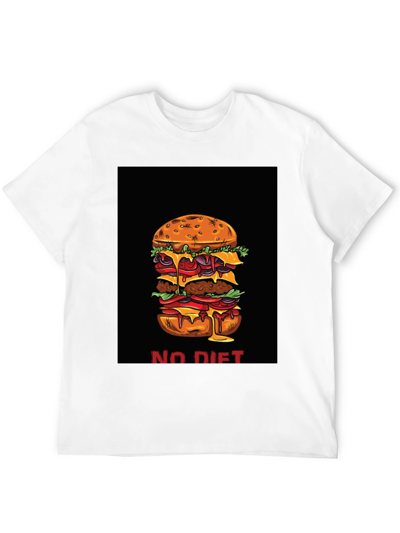 No Diet Burger Graphic Tee