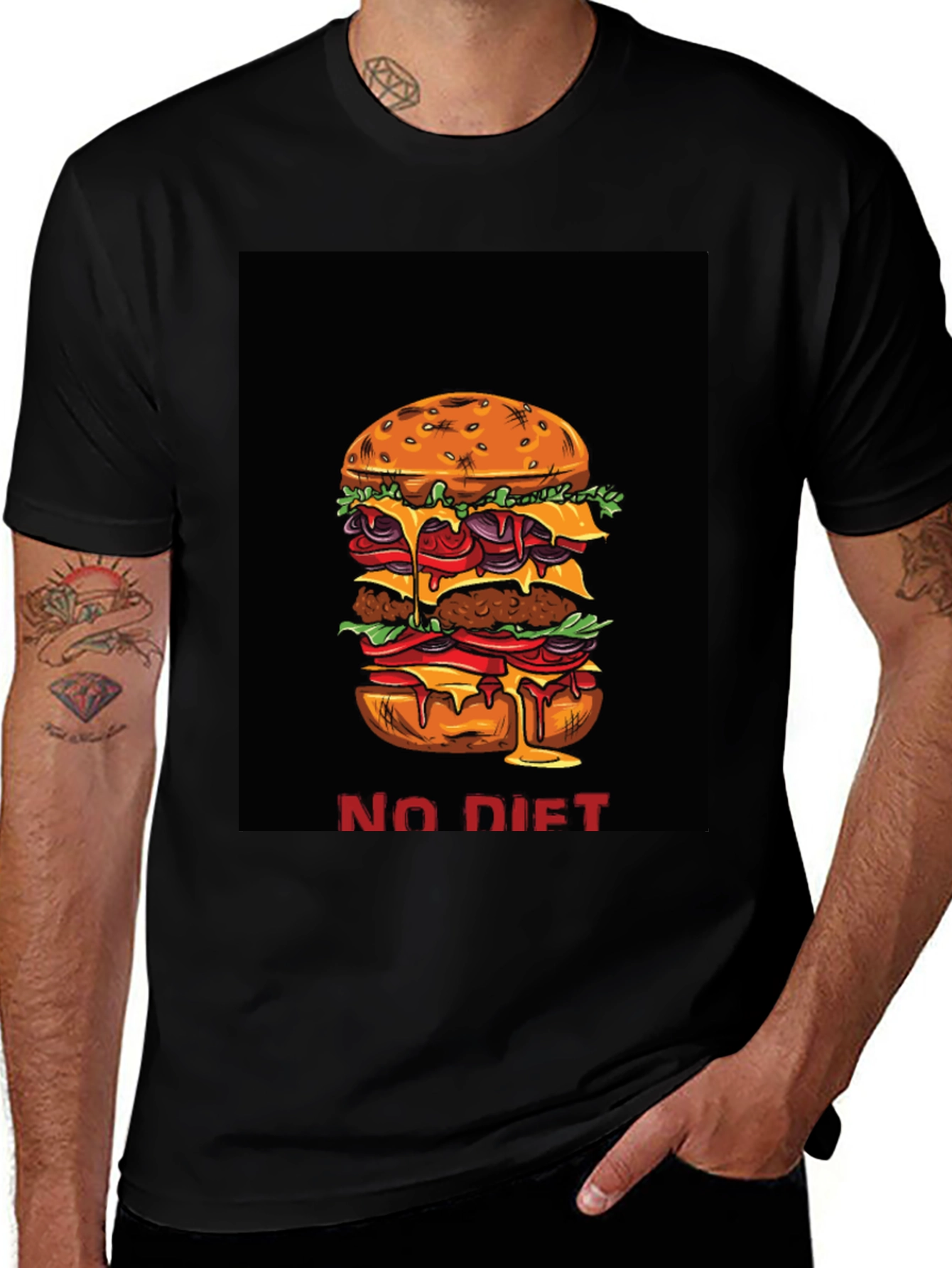 No Diet Burger Graphic Tee