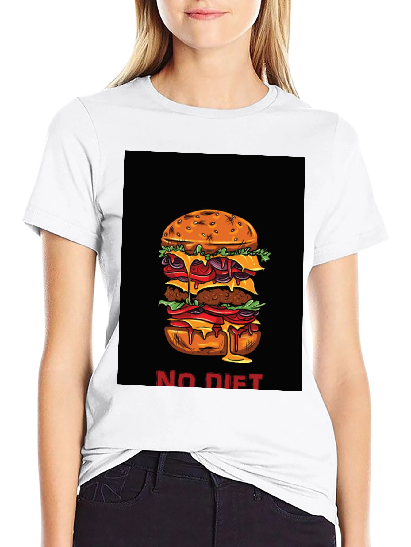 No Diet Burger Graphic Tee