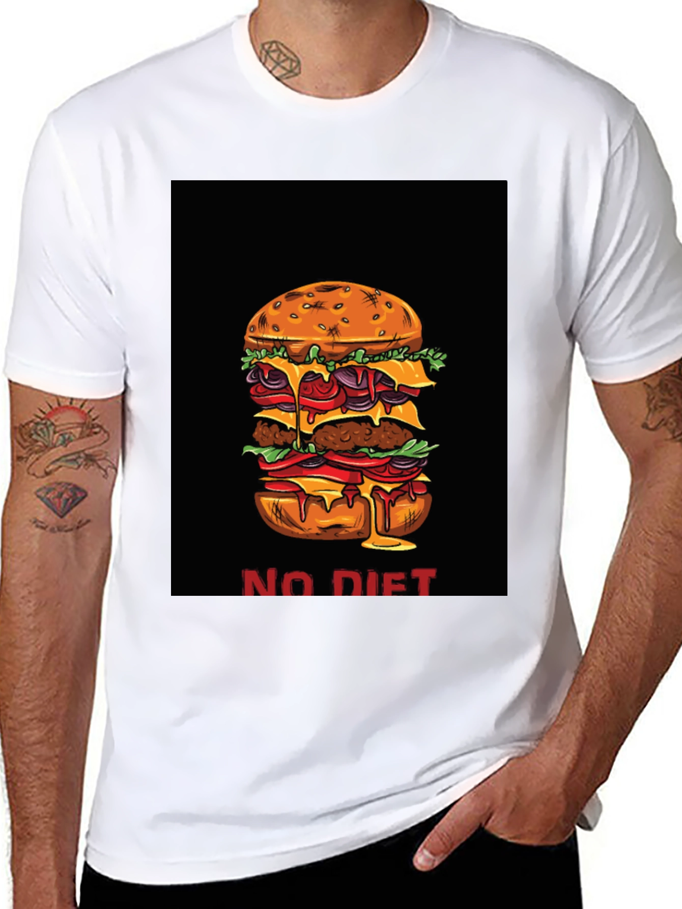 No Diet Burger Graphic Tee
