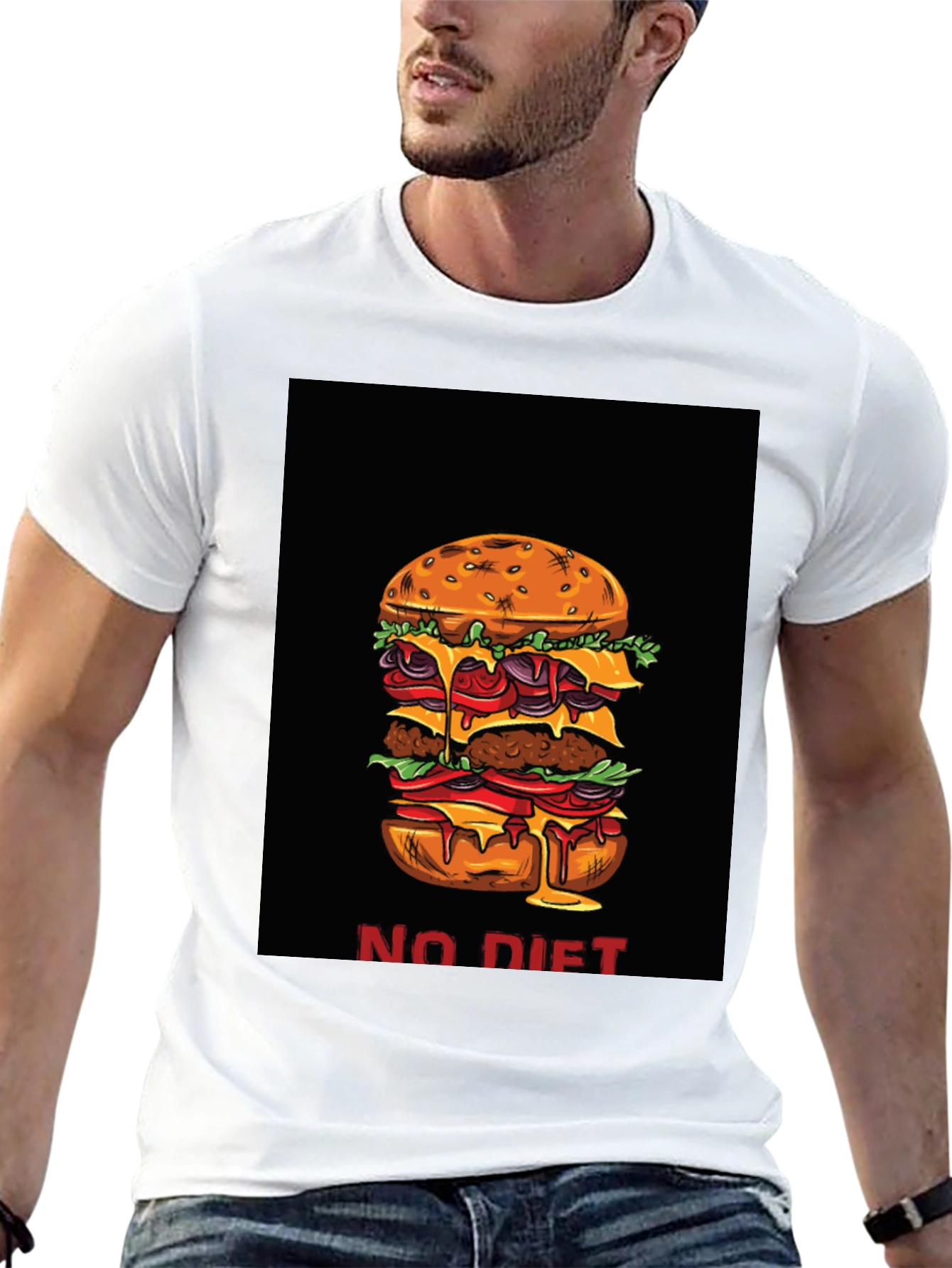 No Diet Burger Graphic Tee