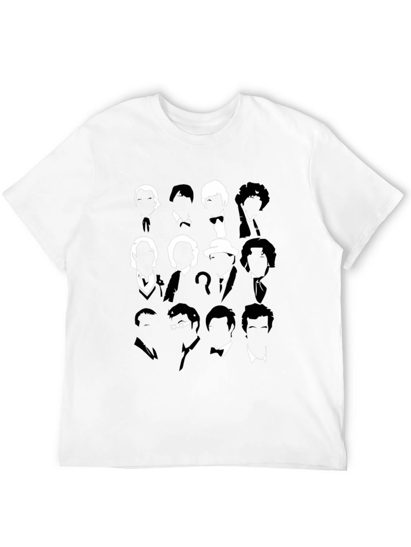Doctor Who Silhouette T-Shirt - Iconic Doctors