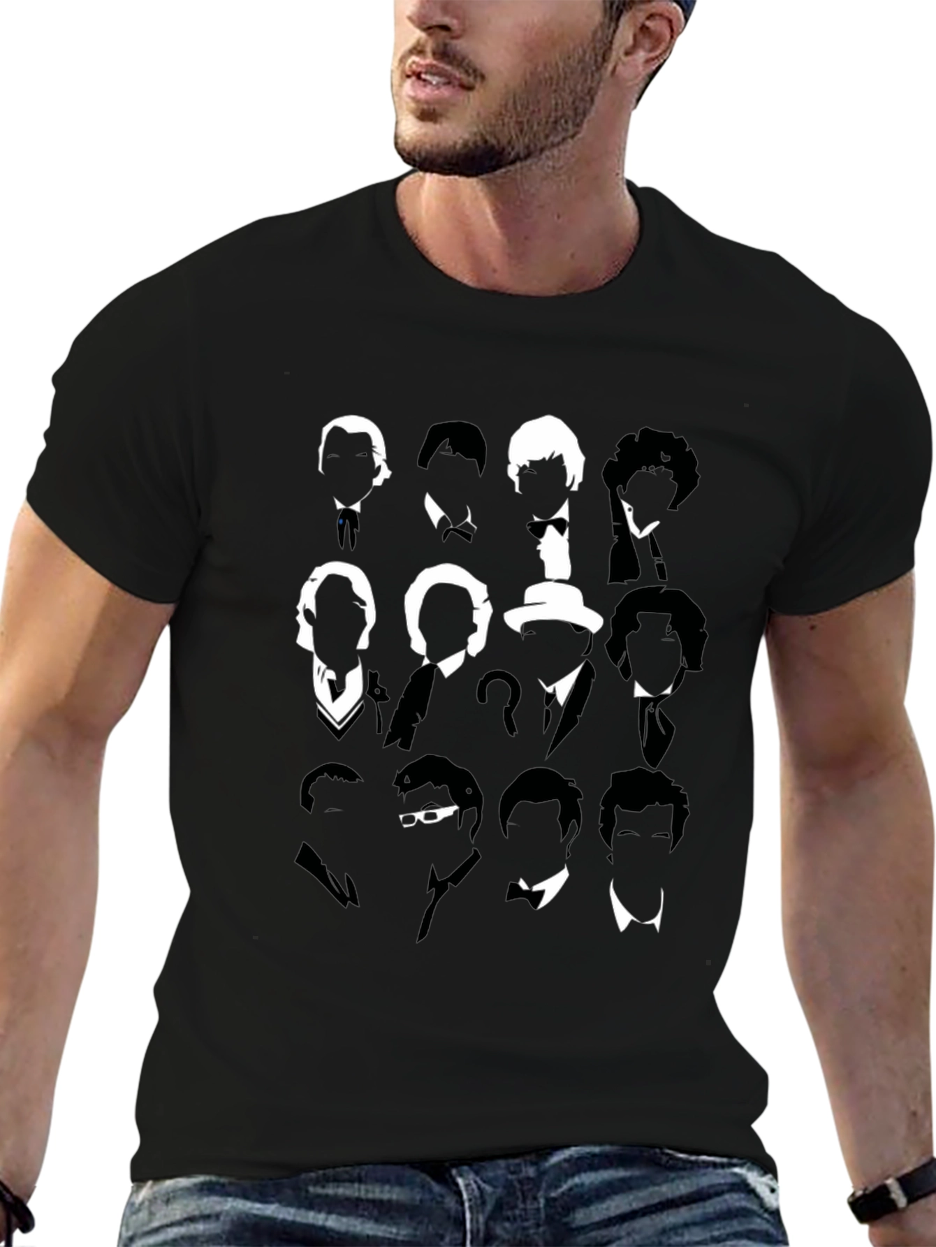 Doctor Who Silhouette T-Shirt - Iconic Doctors