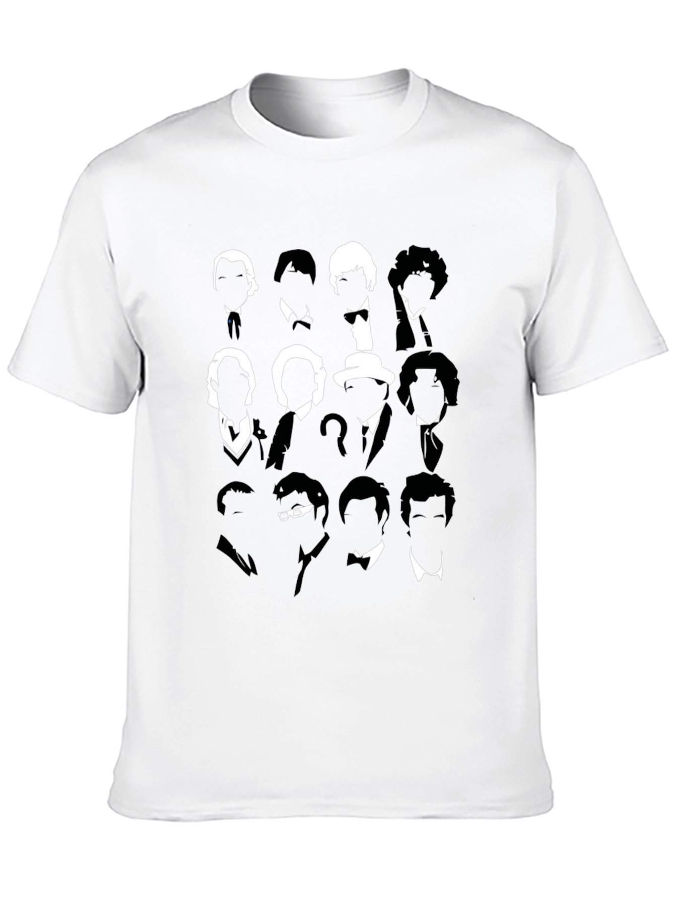 Doctor Who Silhouette T-Shirt - Iconic Doctors