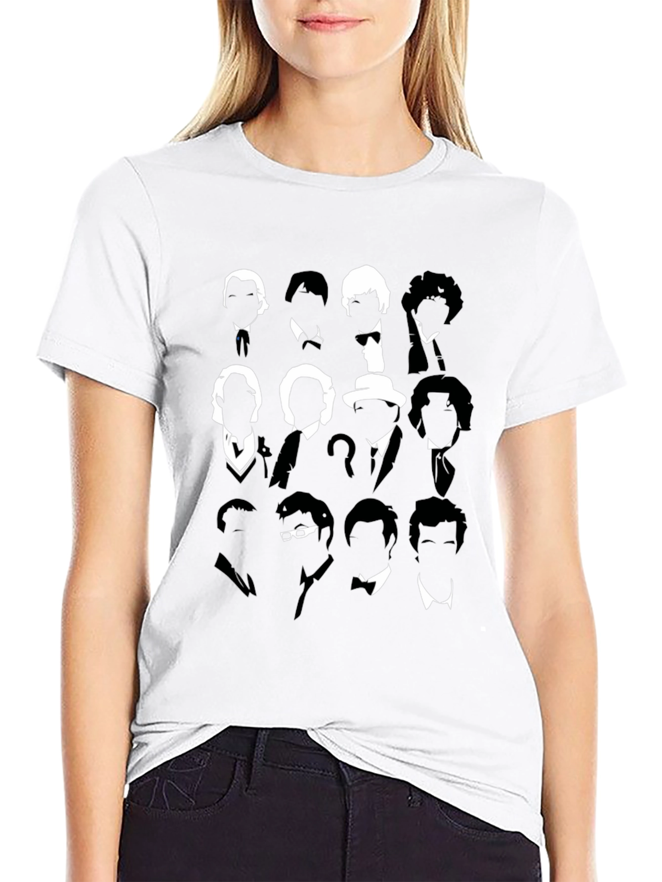 Doctor Who Silhouette T-Shirt - Iconic Doctors