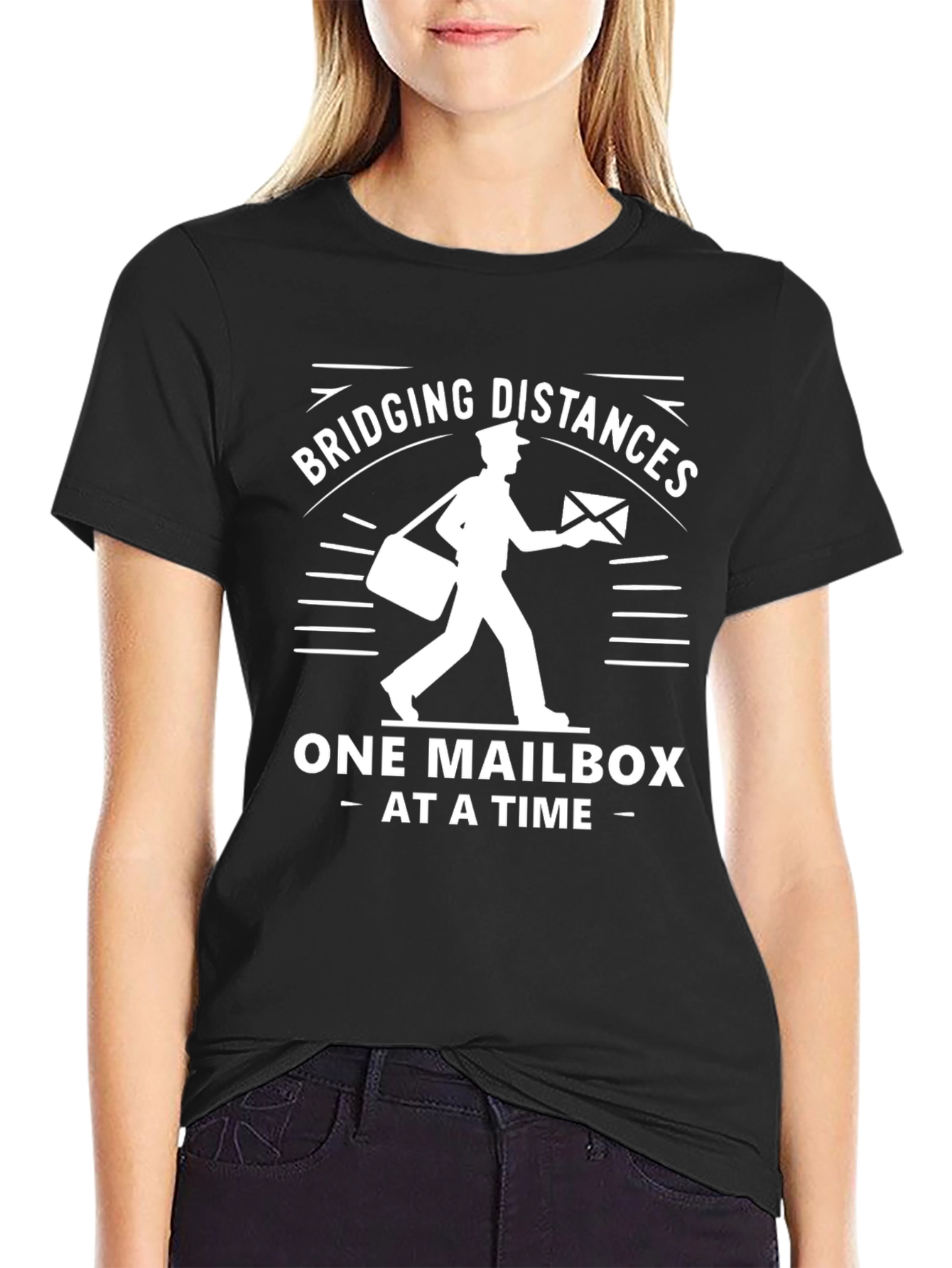 Bridging Distances Mail Carrier T-Shirt