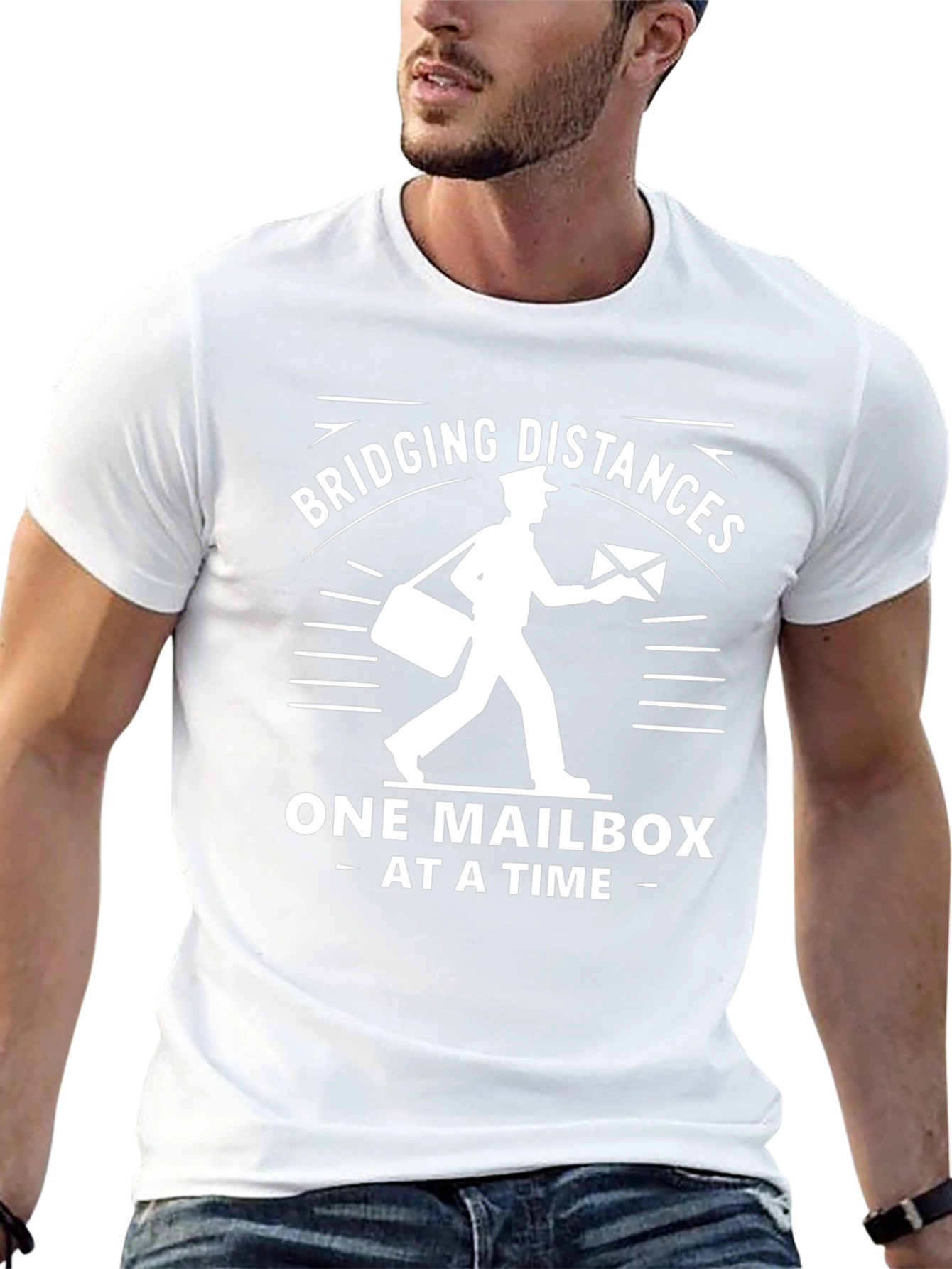 Bridging Distances Mail Carrier T-Shirt