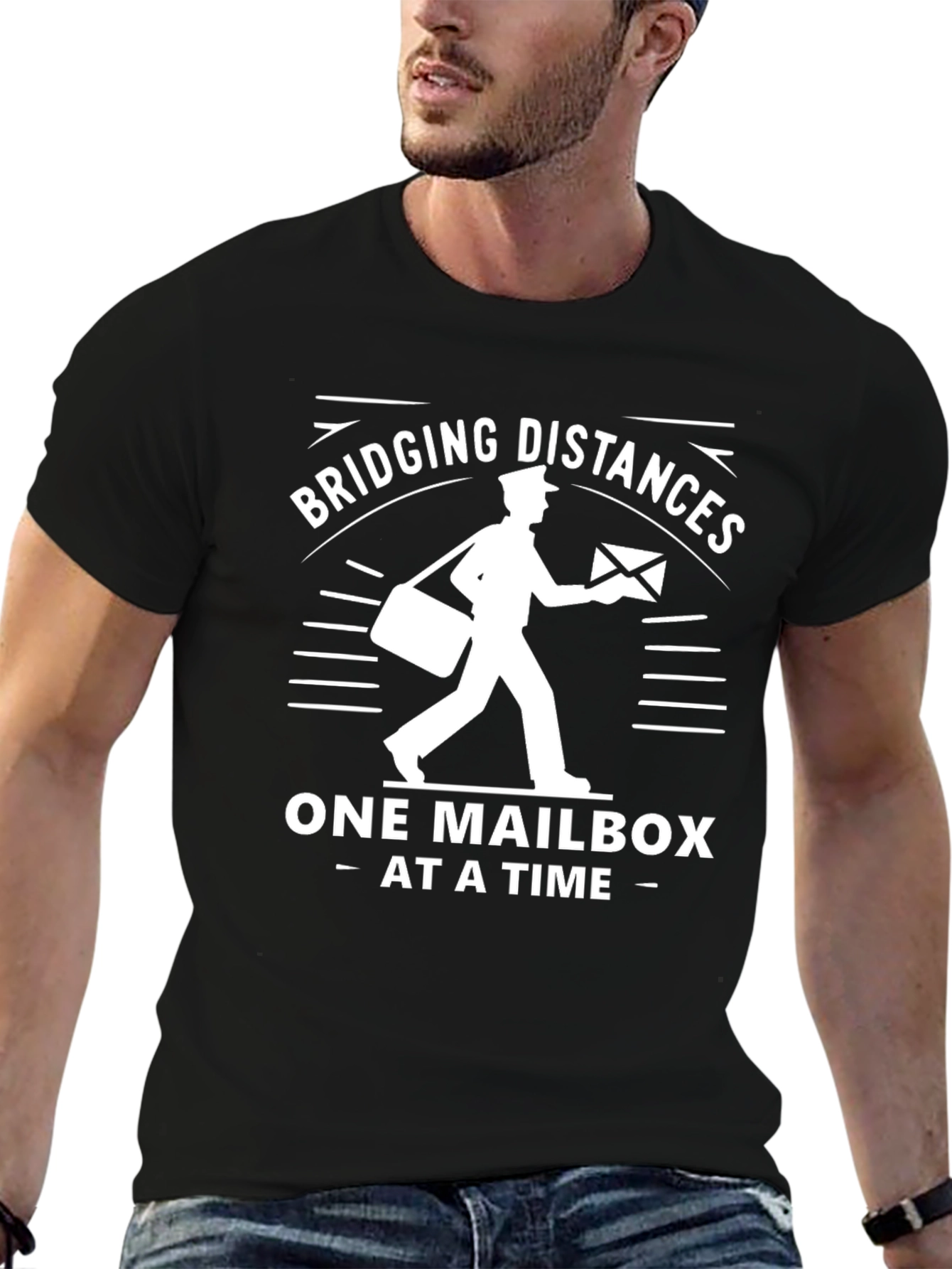 Bridging Distances Mail Carrier T-Shirt