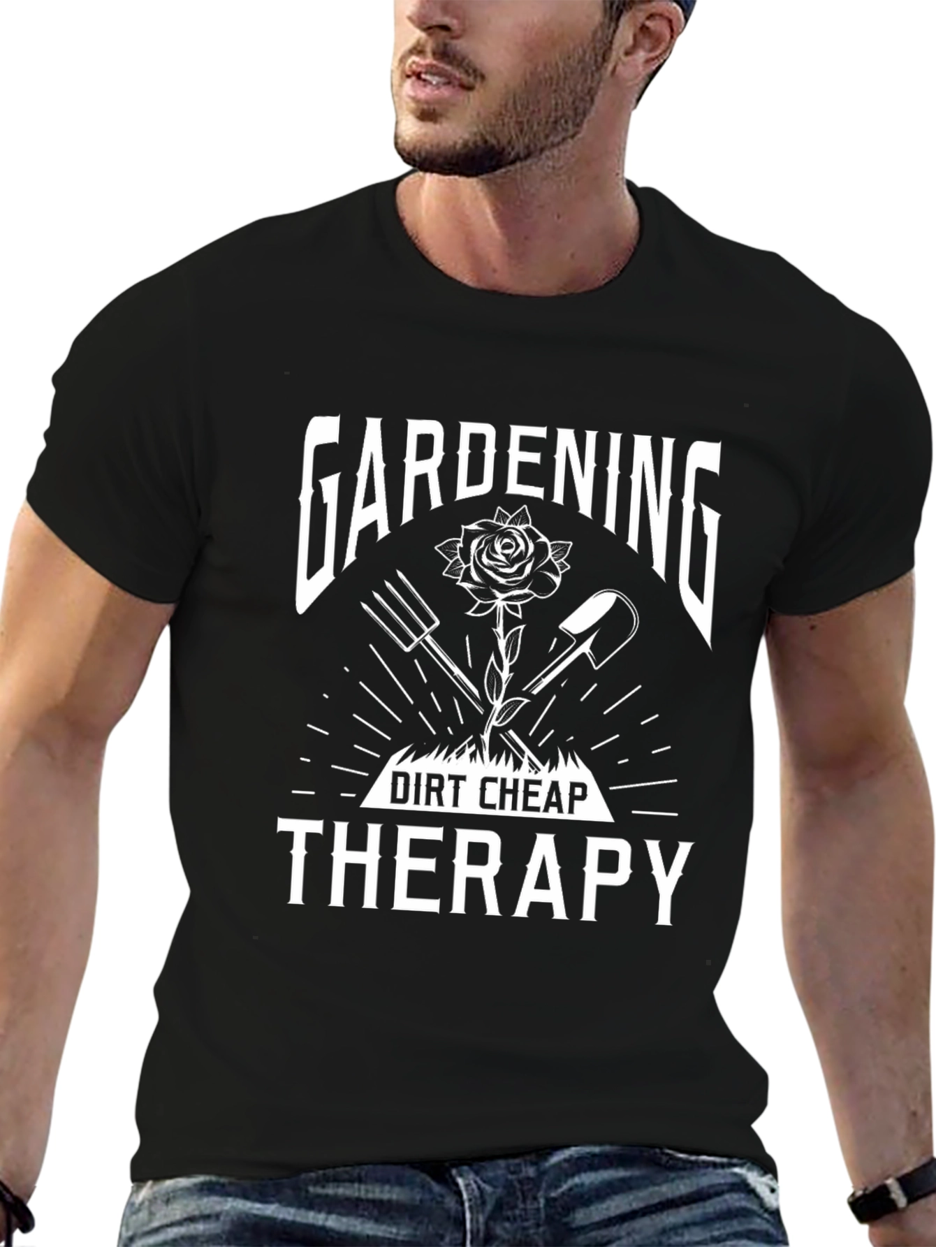 Gardening Therapy T-Shirt - Dirt Cheap