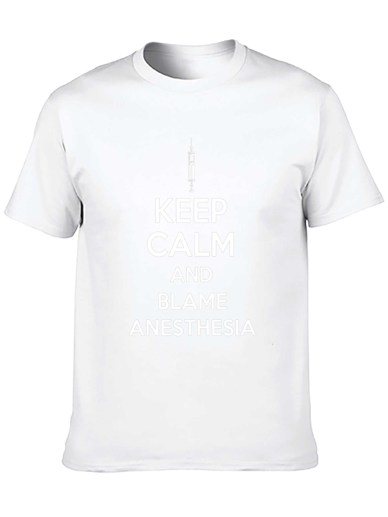 Keep Calm Anesthesia Black Graphic Tee
