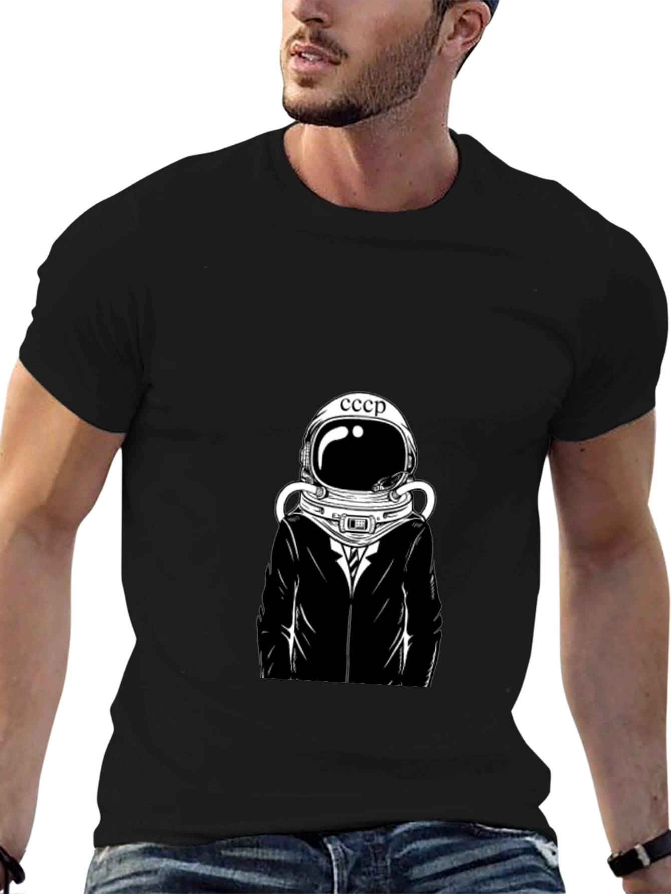 CCCP Spaceman T-Shirt - Retro Soviet Style