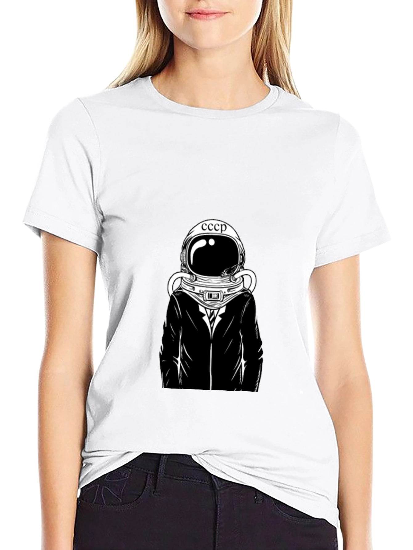 CCCP Spaceman T-Shirt - Retro Soviet Style