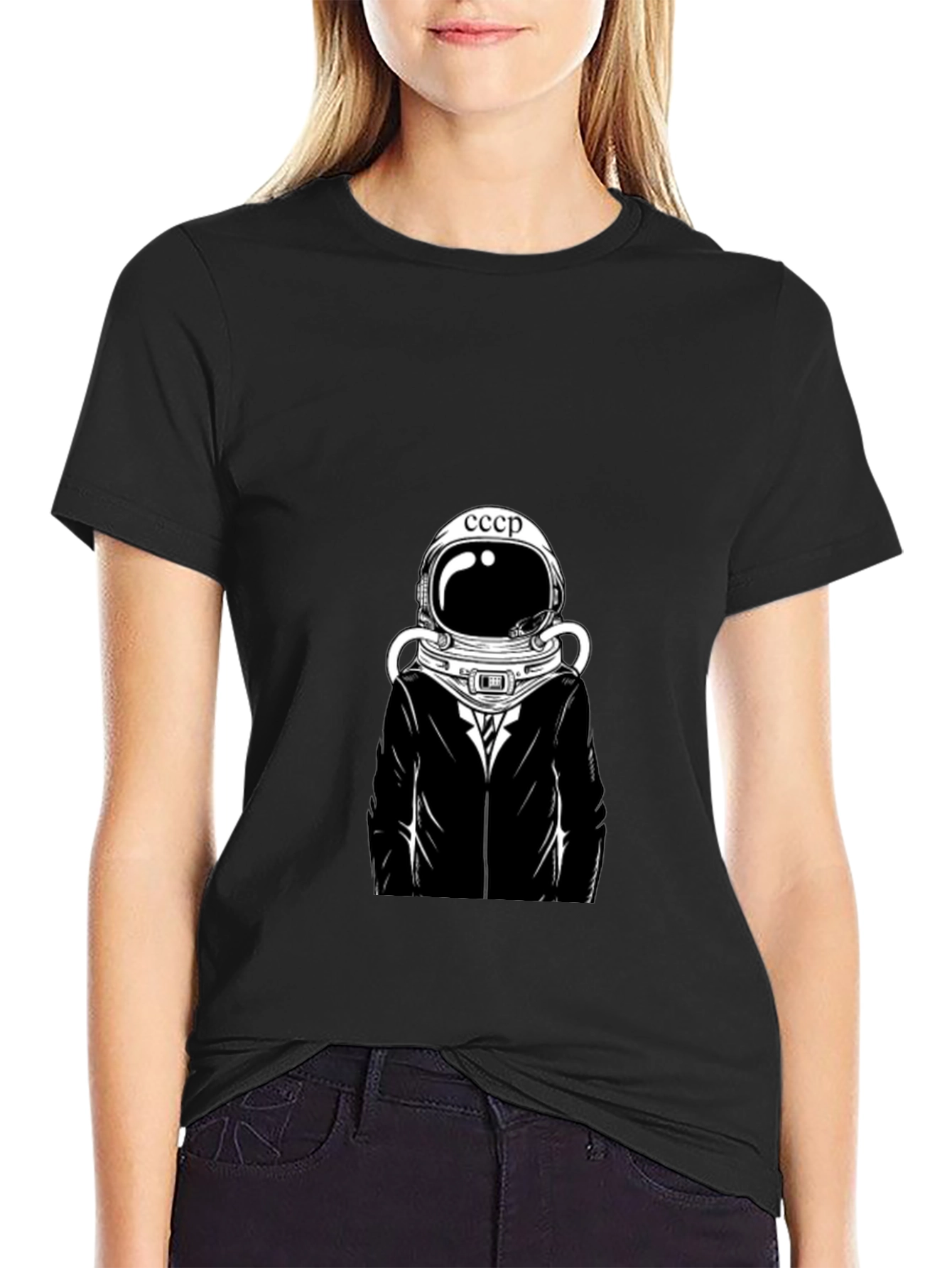 CCCP Spaceman T-Shirt - Retro Soviet Style