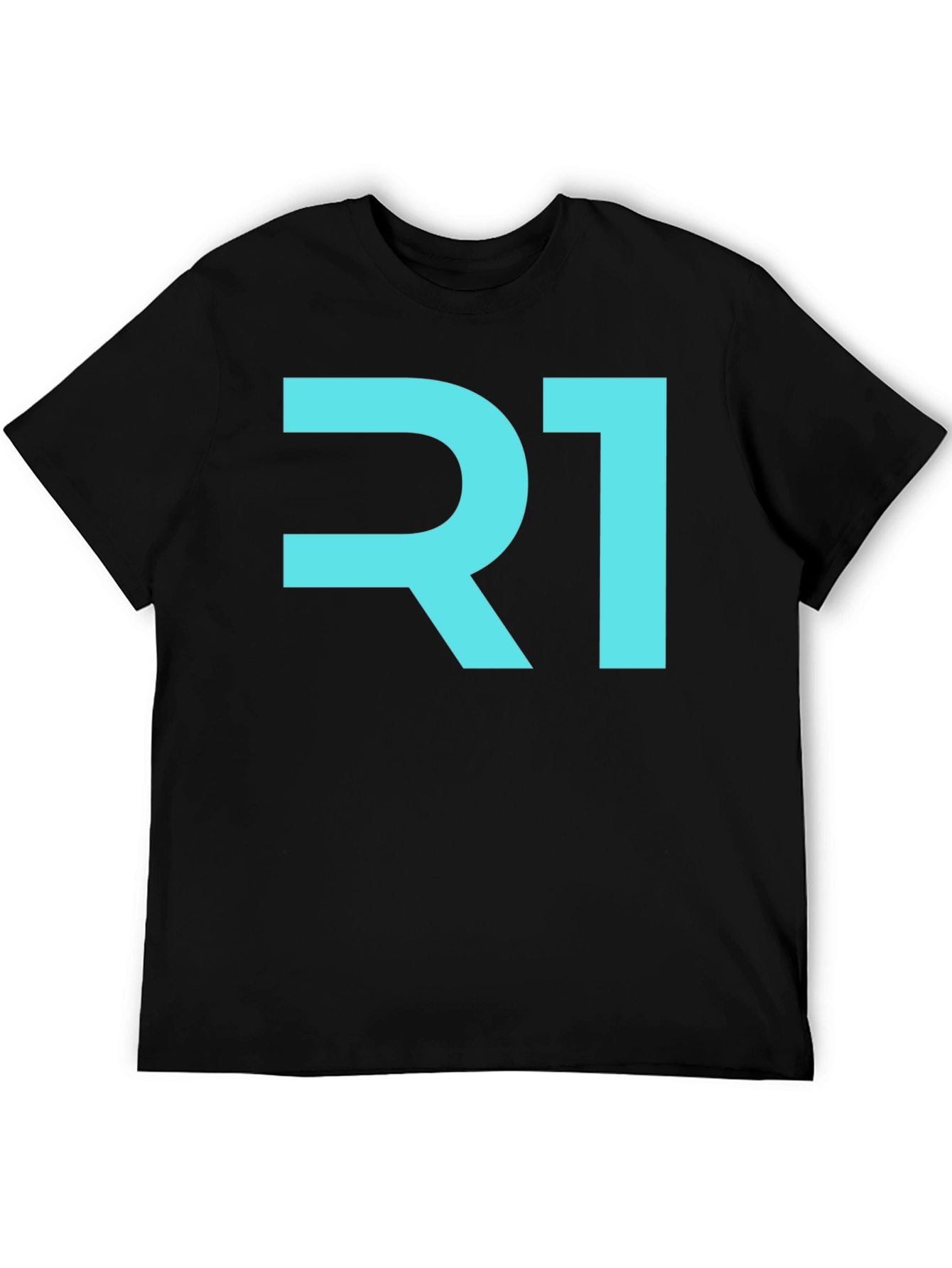 R1 Graphic Tee - Stylish Black Cotton T-Shirt