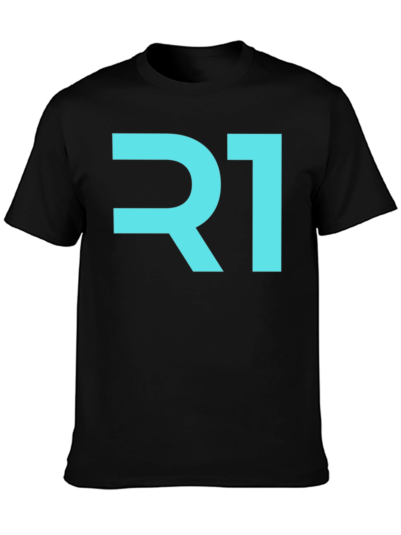 R1 Graphic Tee - Stylish Black Cotton T-Shirt