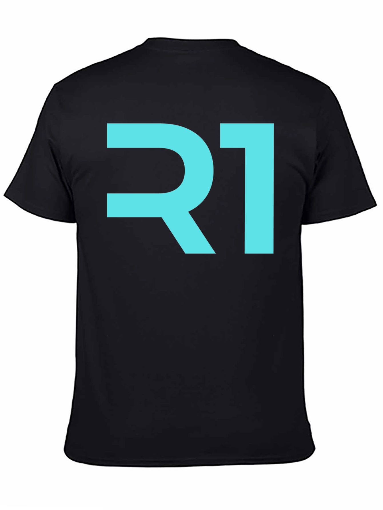 R1 Graphic Tee - Stylish Black Cotton T-Shirt