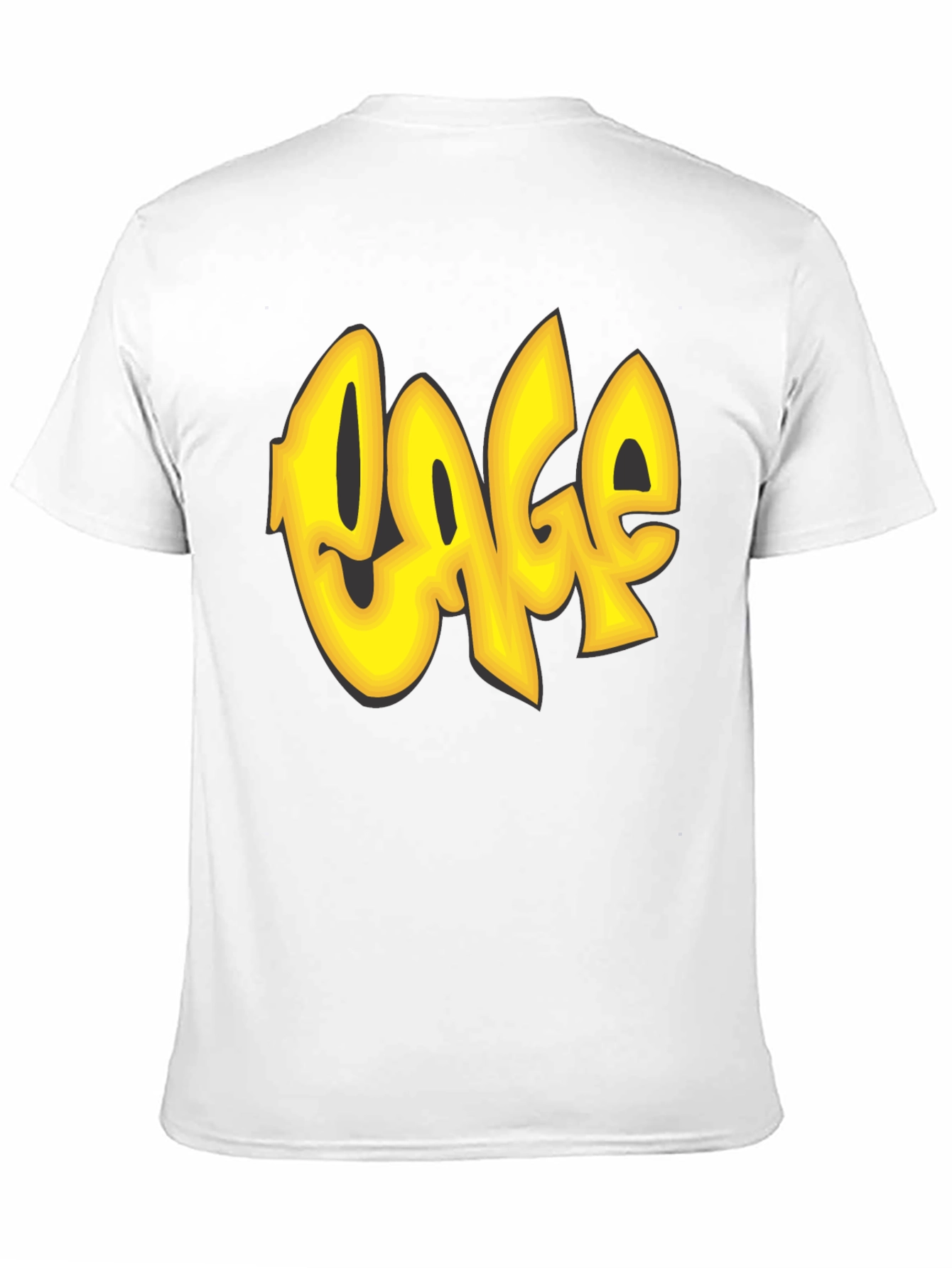 Cage Graffiti Style T-Shirt - Black