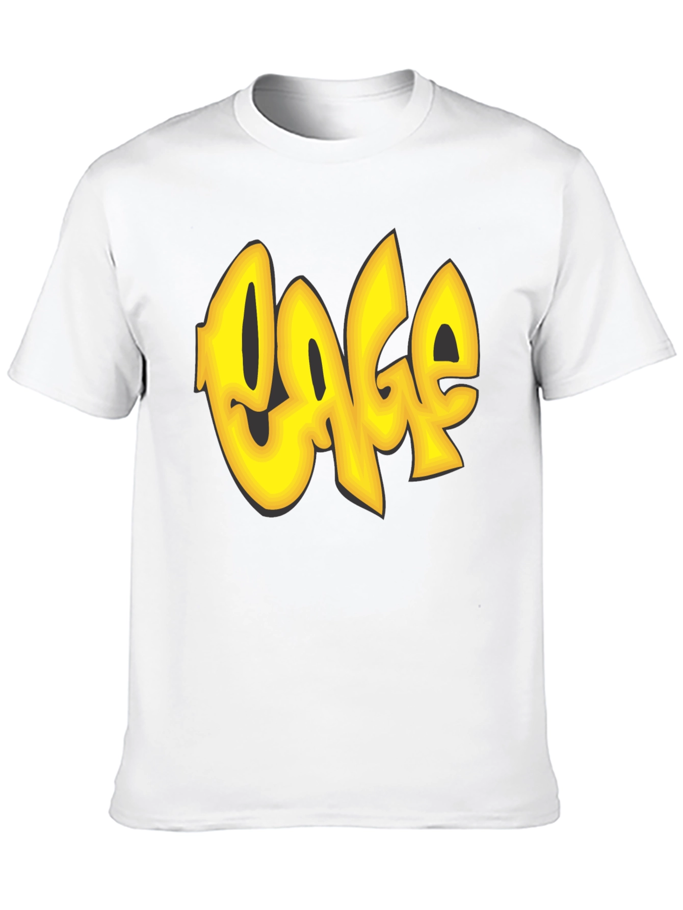 Cage Graffiti Style T-Shirt - Black