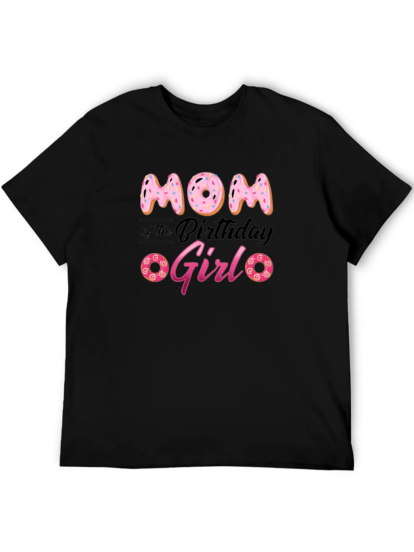 Mom of the Birthday Girl Donut T-Shirt