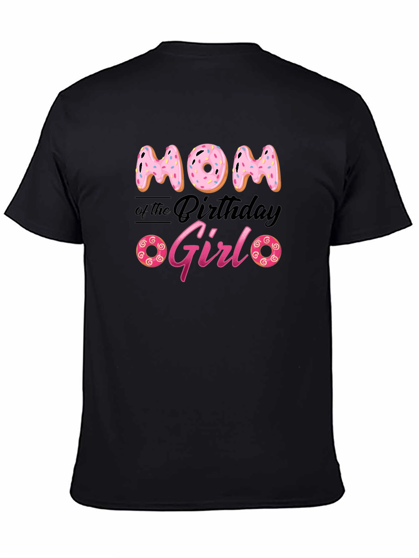 Mom of the Birthday Girl Donut T-Shirt