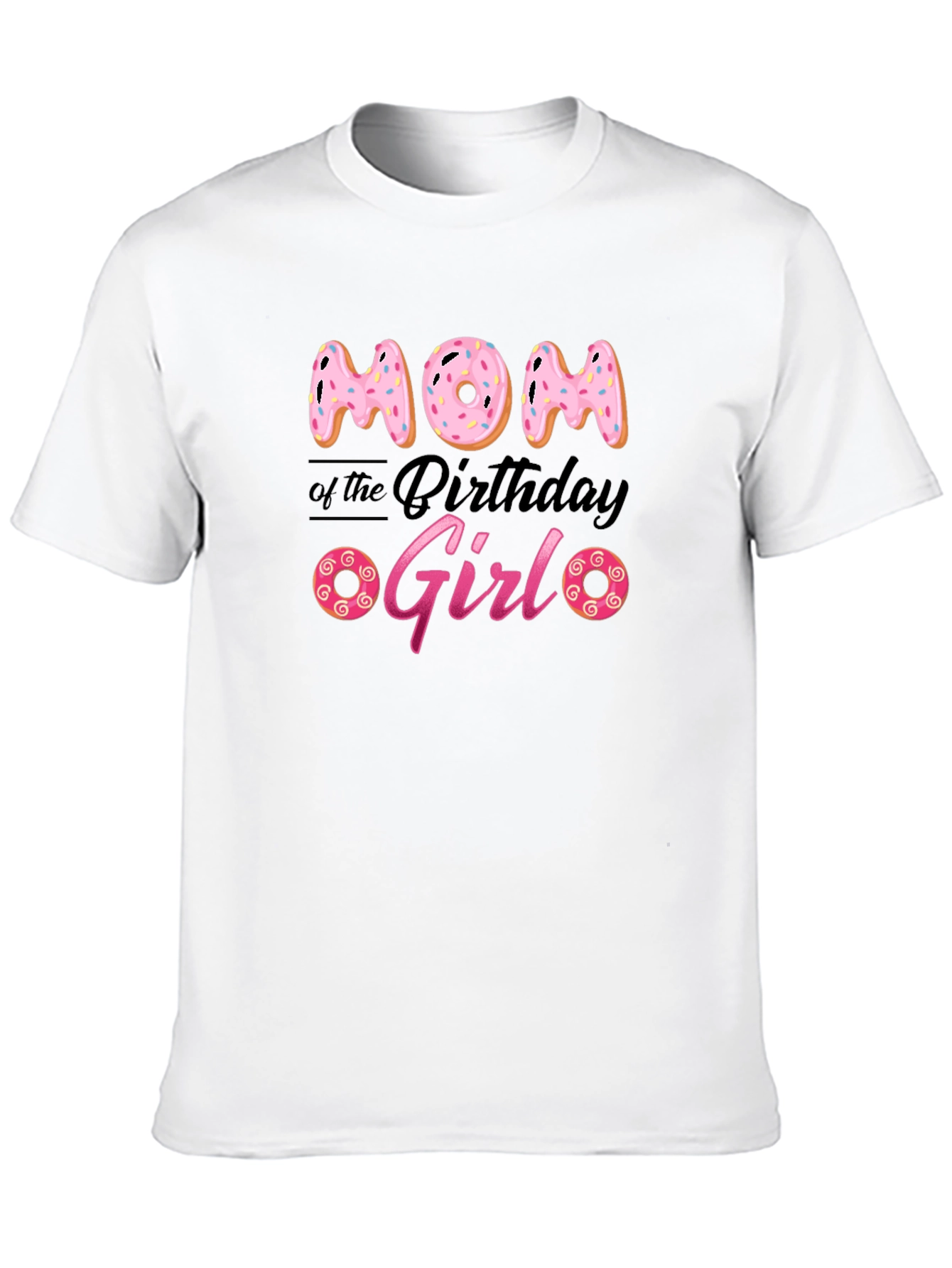Mom of the Birthday Girl Donut T-Shirt
