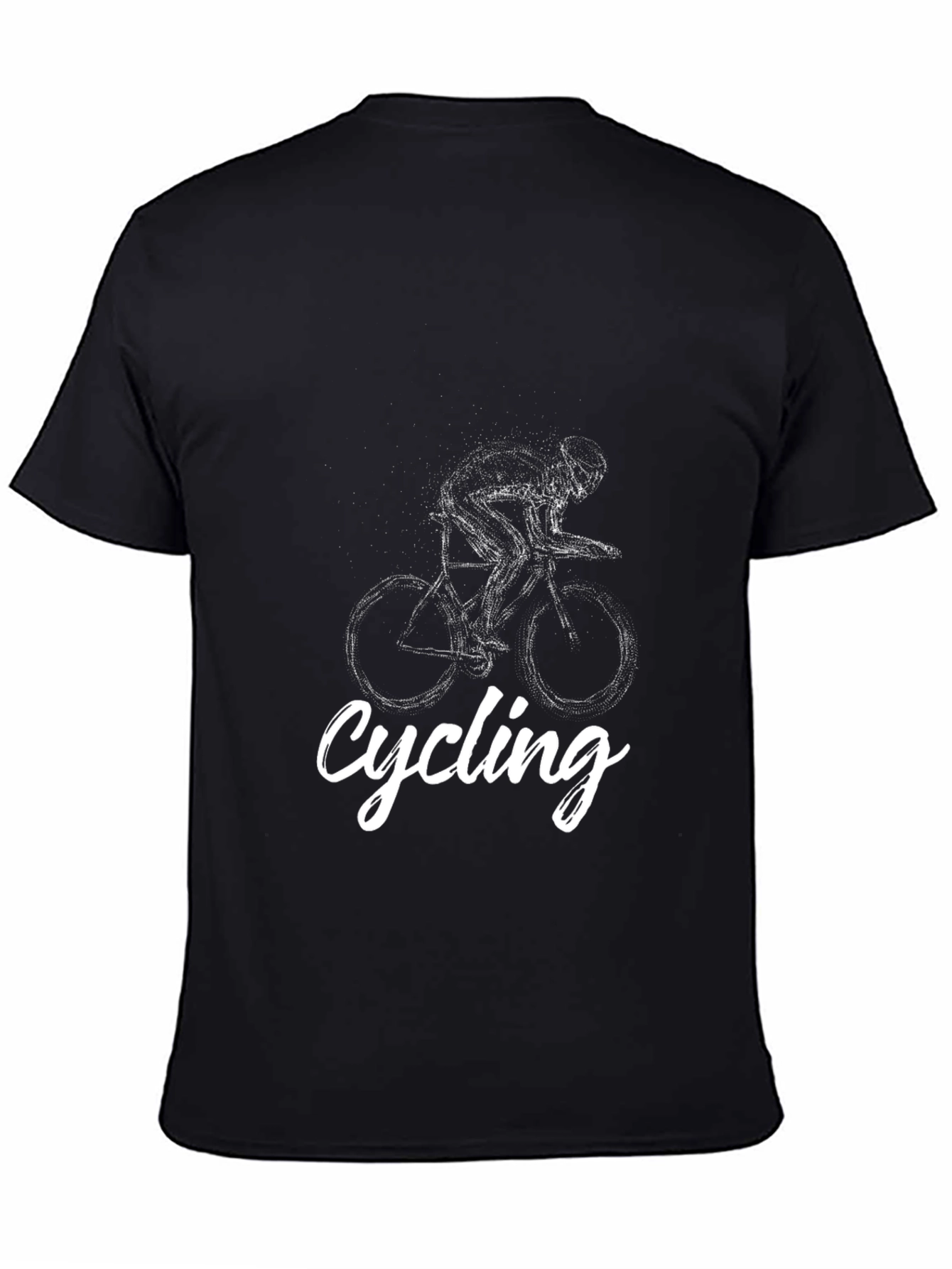 Mens Cycling Graphic Tee - Black