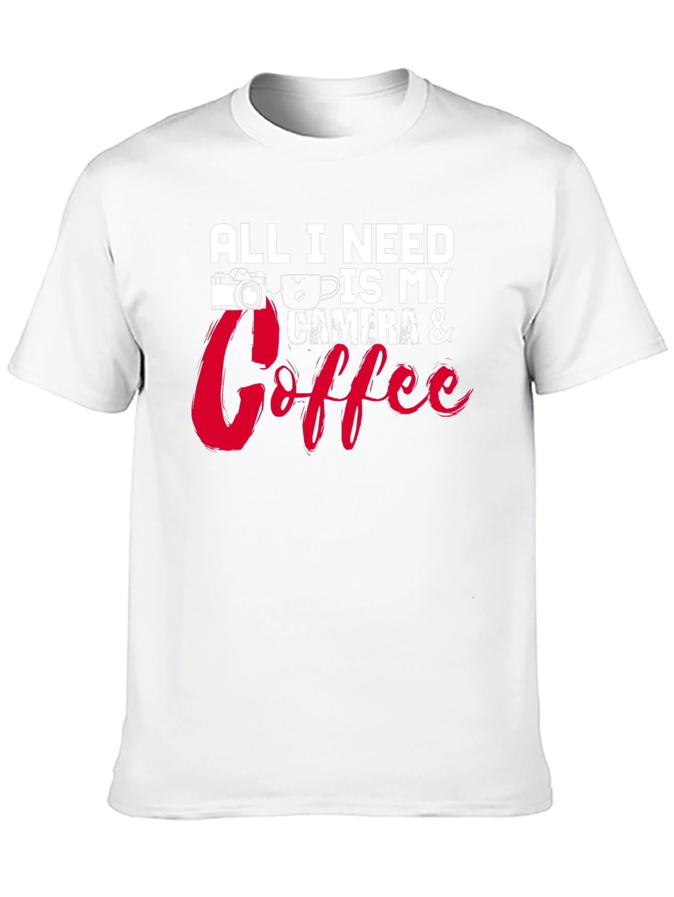 Camera & Coffee T-Shirt - Photographers Essential