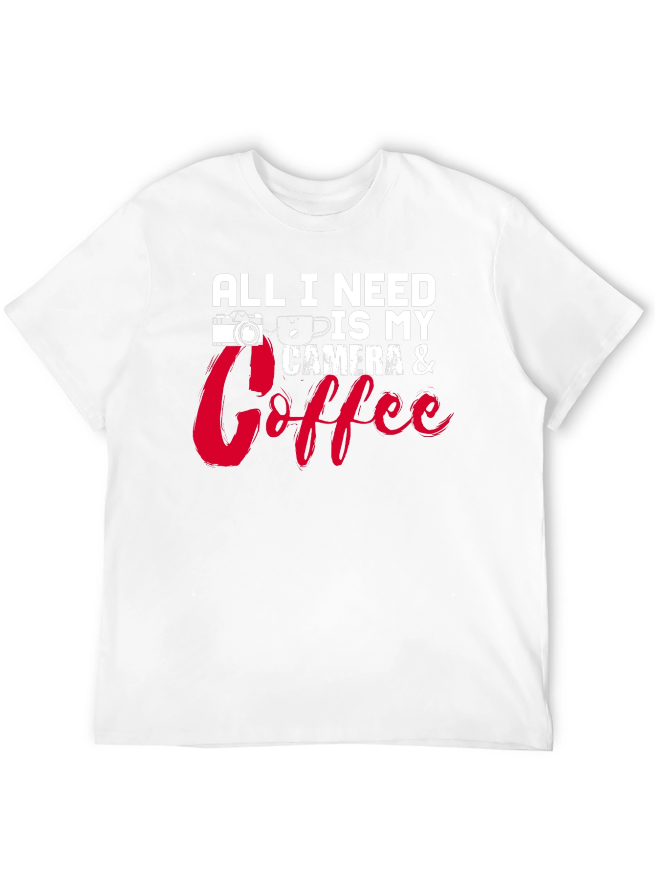 Camera & Coffee T-Shirt - Photographers Essential