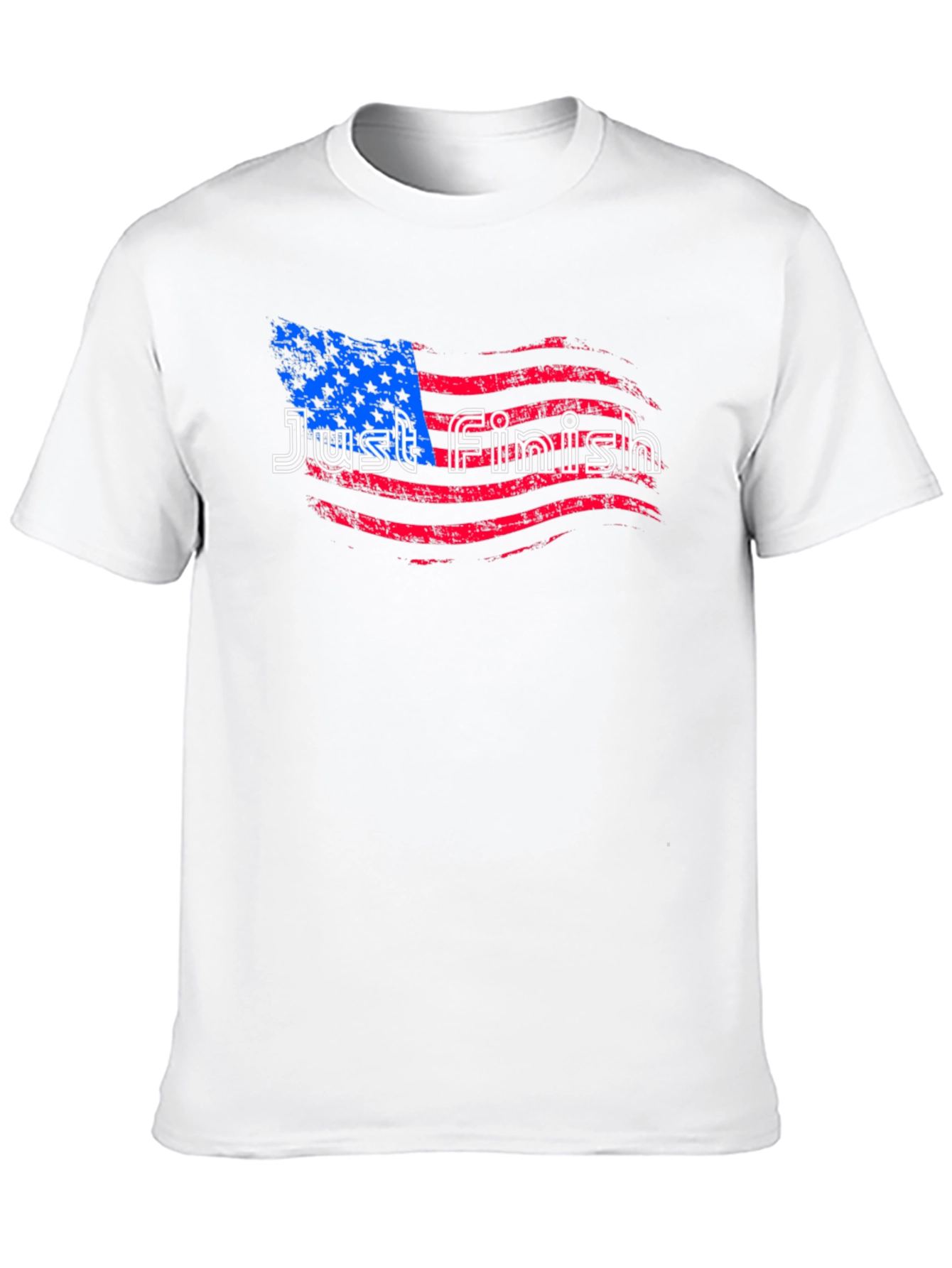Just Finish Flag T-Shirt - Patriotic Tee