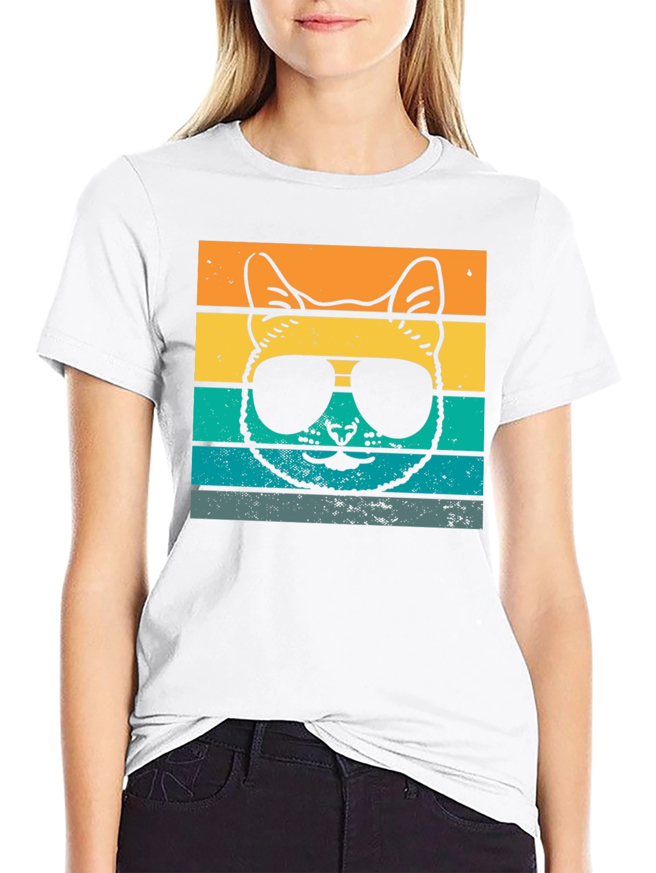Cool Cat T-Shirt - Retro Style