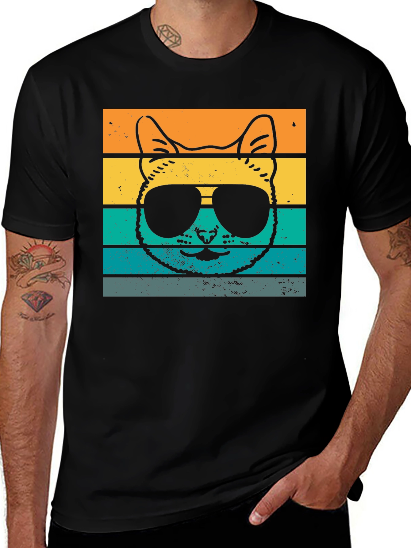Cool Cat T-Shirt - Retro Style